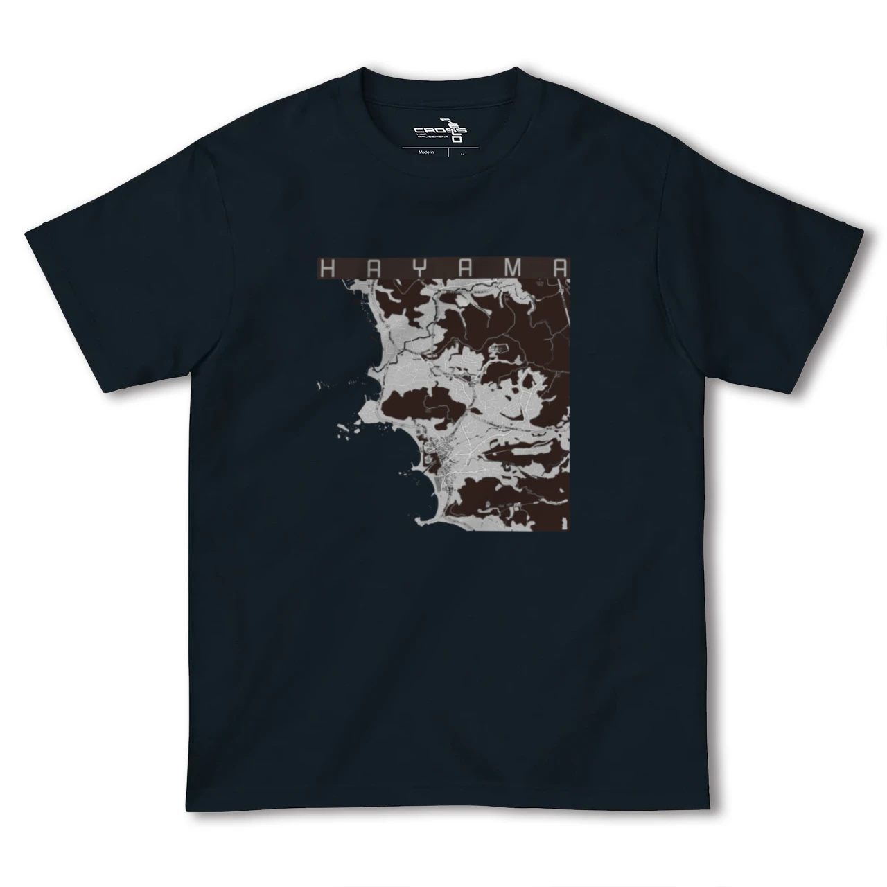 【葉山(神奈川県)】地図柄ヘビーウェイトTシャツ