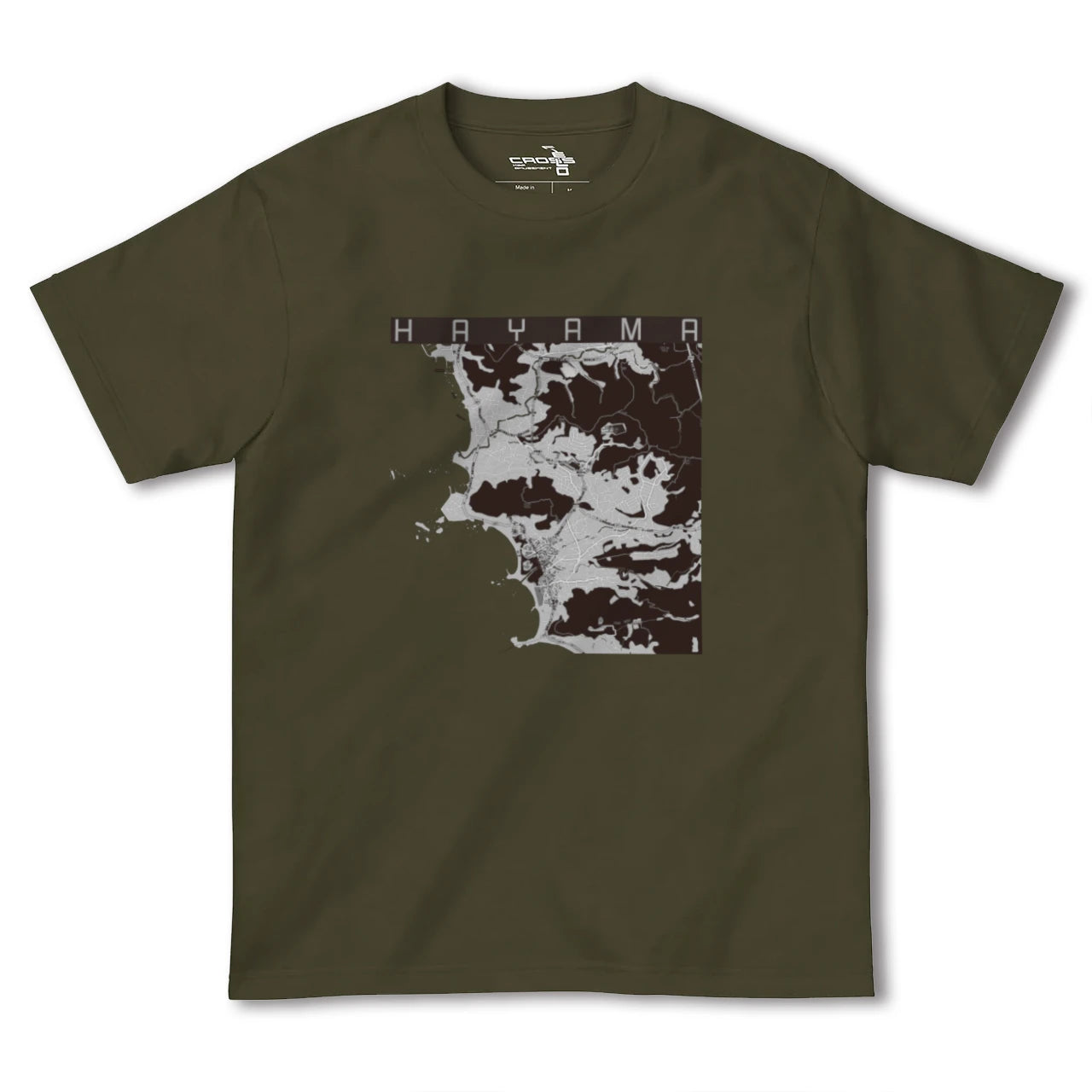【葉山(神奈川県)】地図柄ヘビーウェイトTシャツ