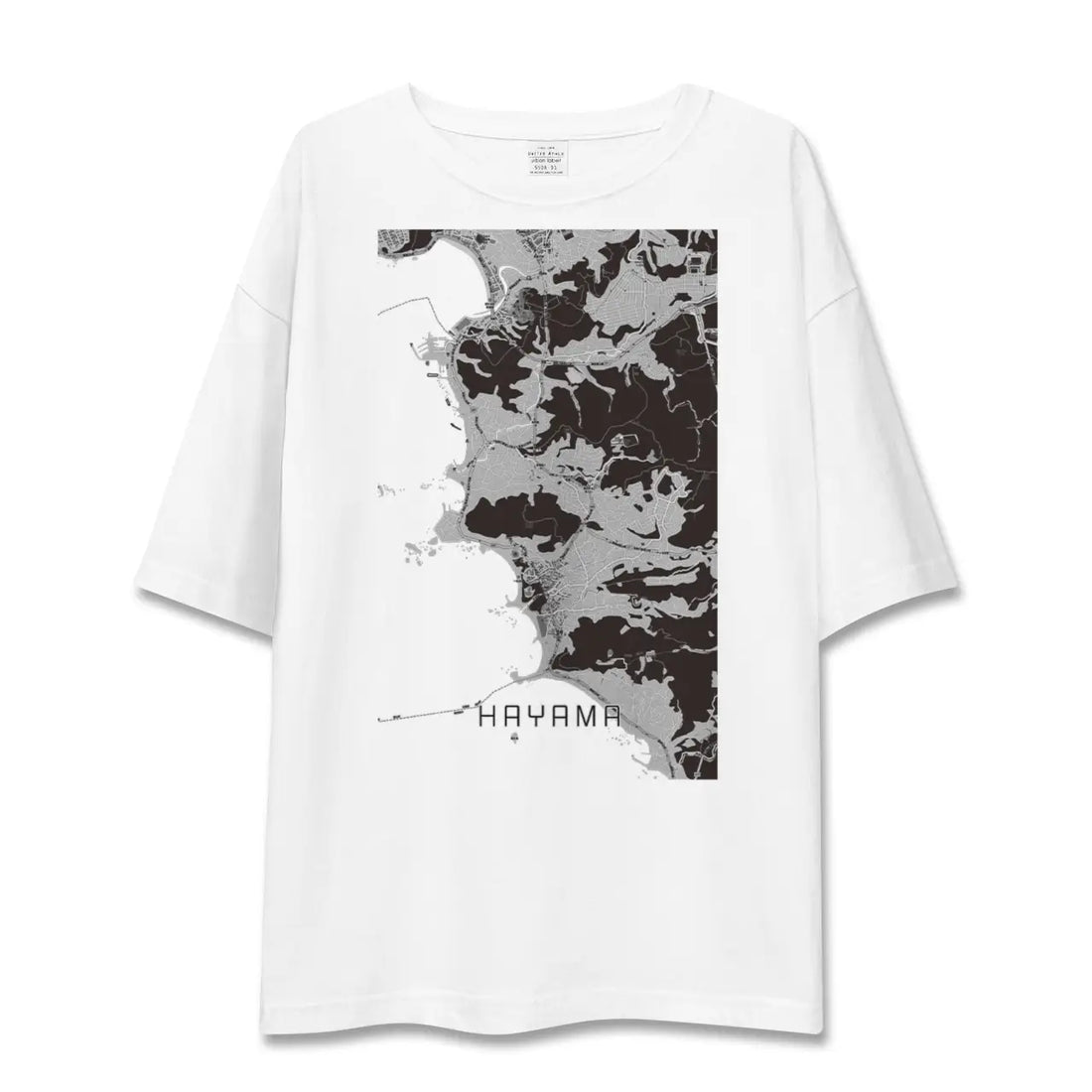 【葉山(神奈川県)】地図柄ビッグシルエットTシャツ