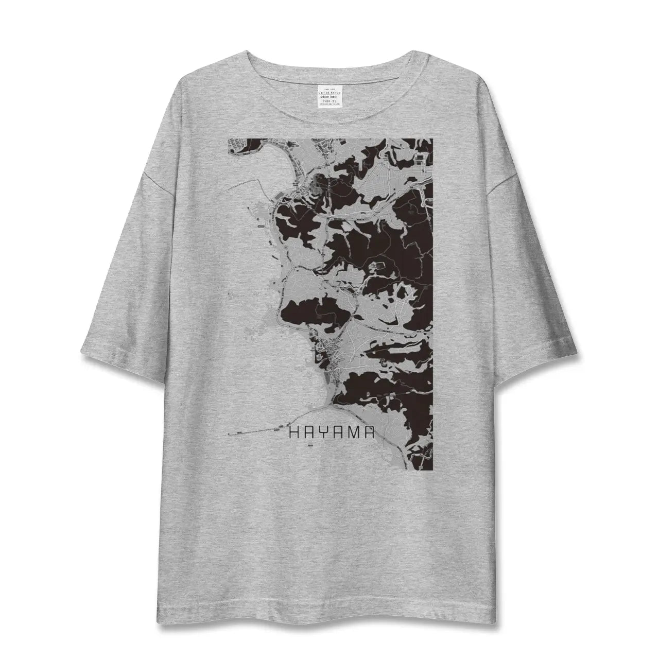 【葉山(神奈川県)】地図柄ビッグシルエットTシャツ