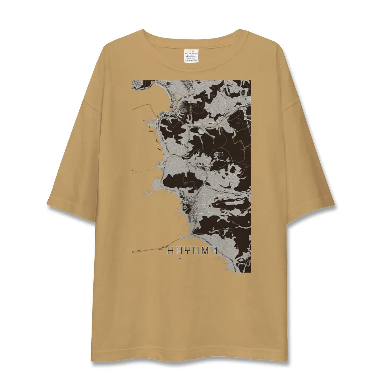【葉山(神奈川県)】地図柄ビッグシルエットTシャツ