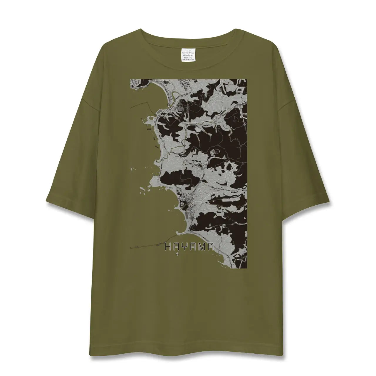 【葉山(神奈川県)】地図柄ビッグシルエットTシャツ
