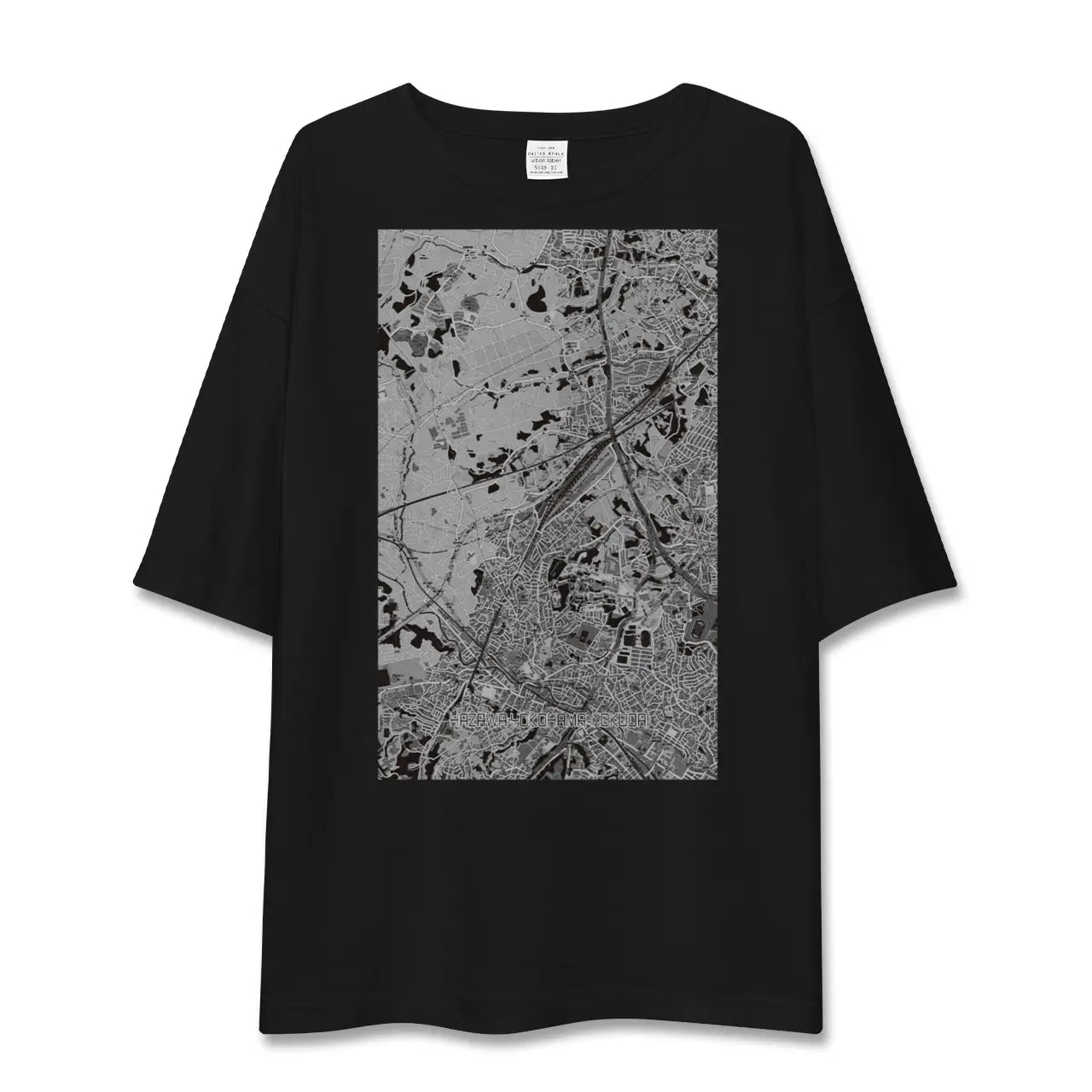 【羽沢横浜国大(神奈川県)】地図柄ビッグシルエットTシャツ