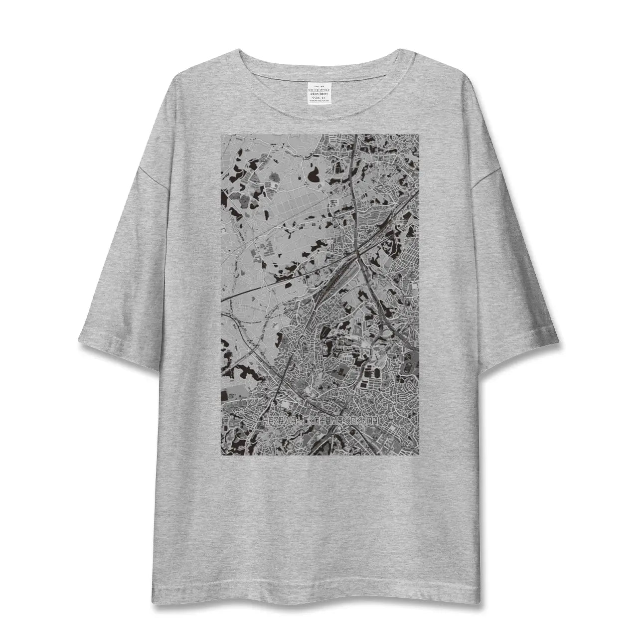 【羽沢横浜国大(神奈川県)】地図柄ビッグシルエットTシャツ