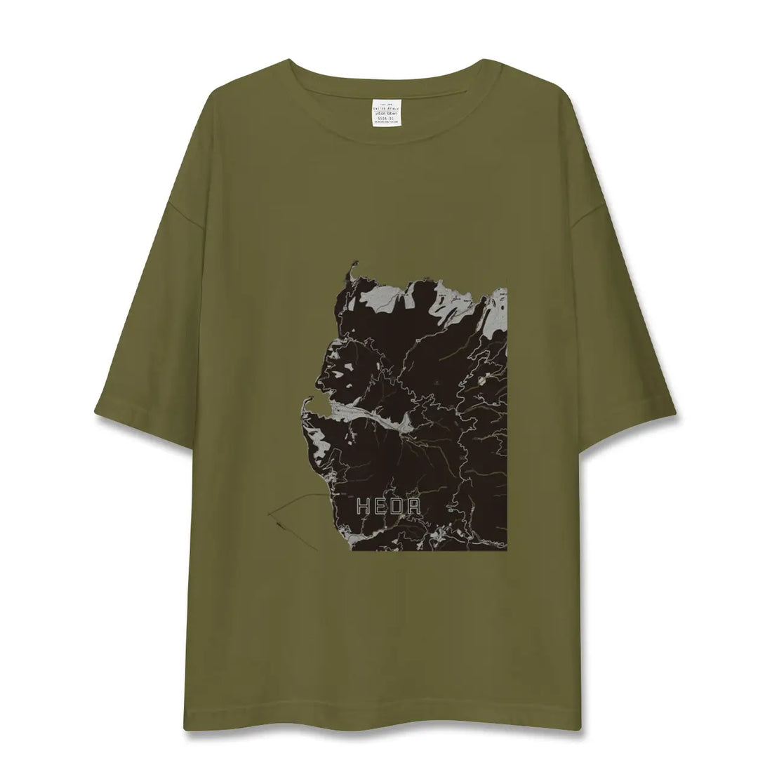 【戸田(静岡県)(静岡県)】地図柄ビッグシルエットTシャツ