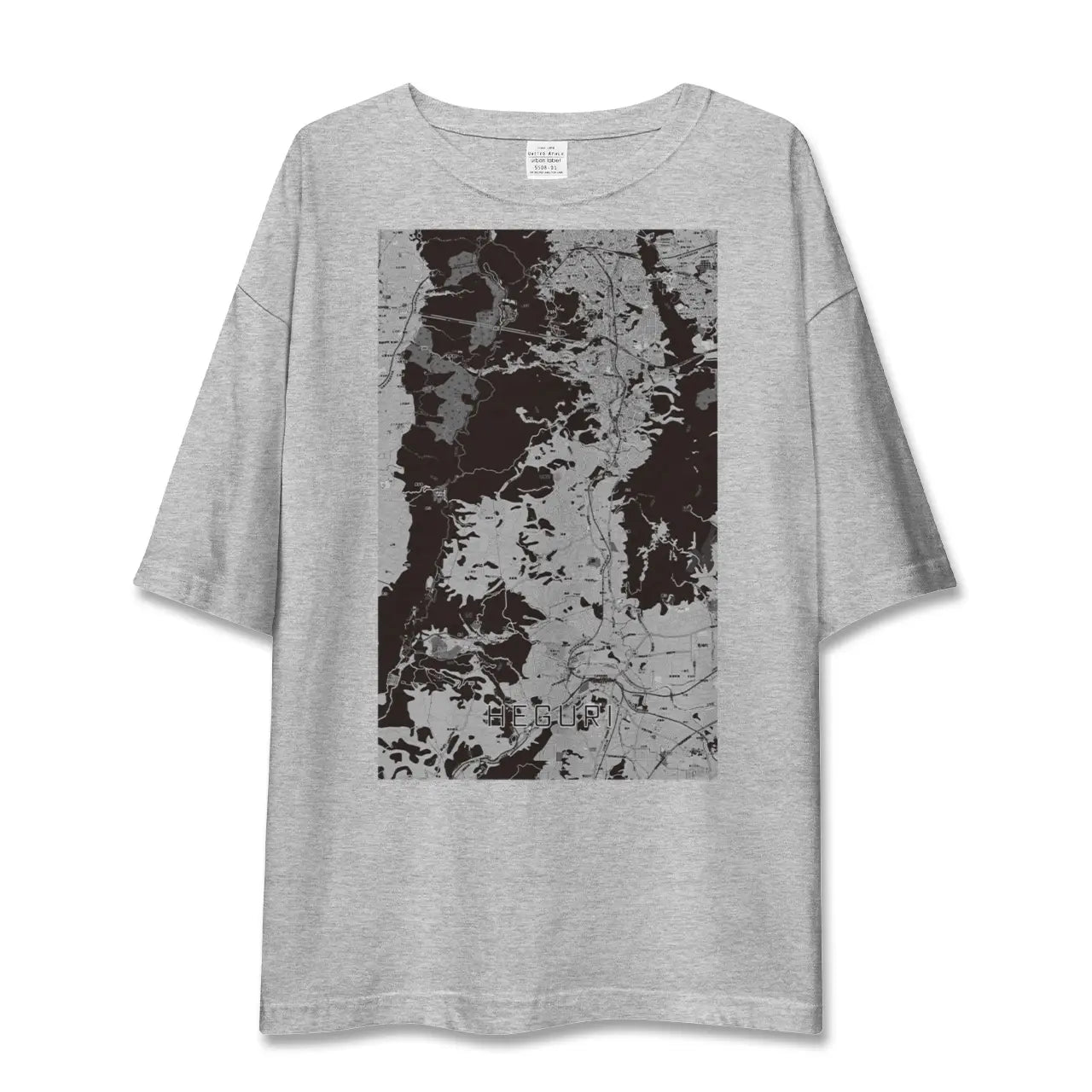 【平群(奈良県)】地図柄ビッグシルエットTシャツ