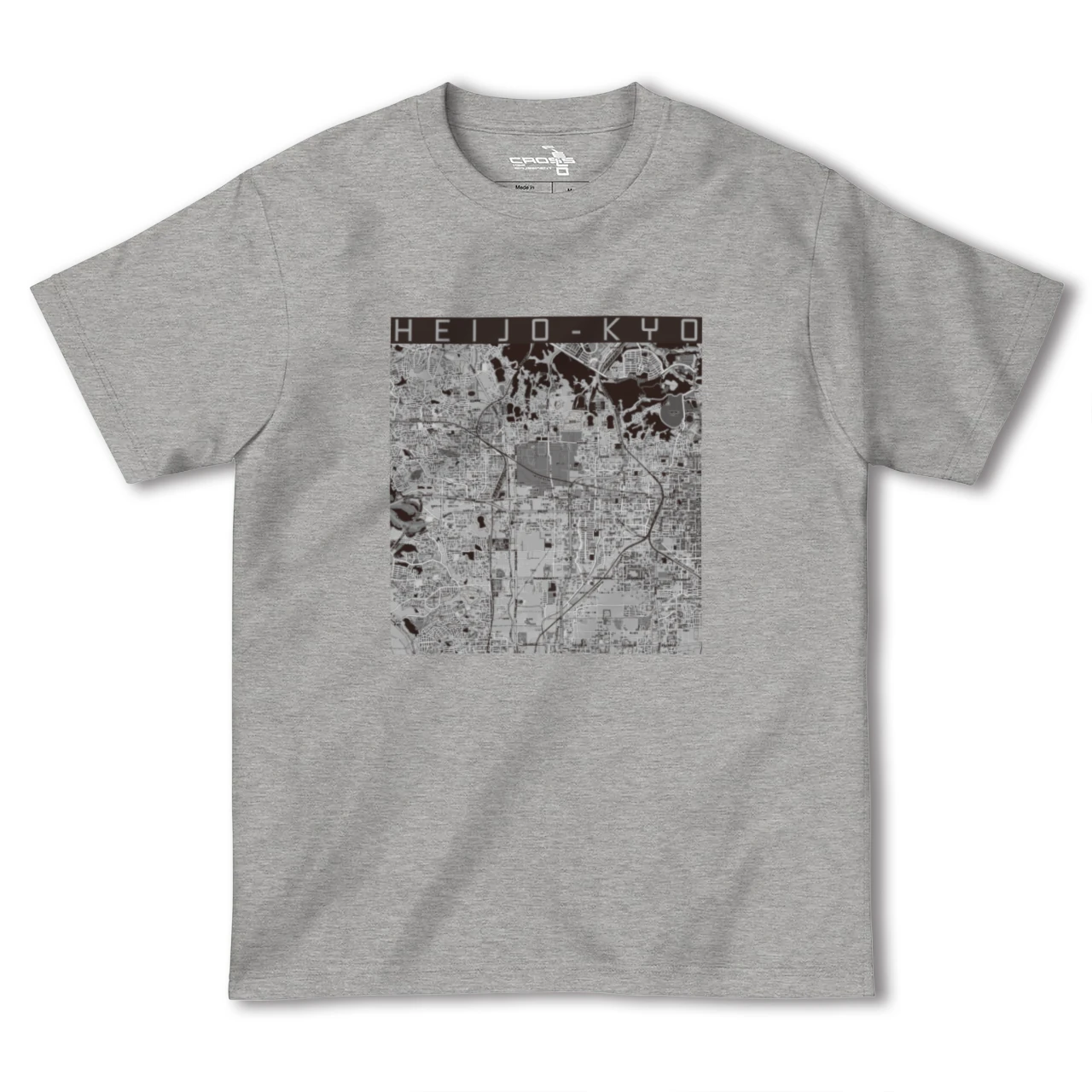 【平城京(奈良県)】地図柄ヘビーウェイトTシャツ