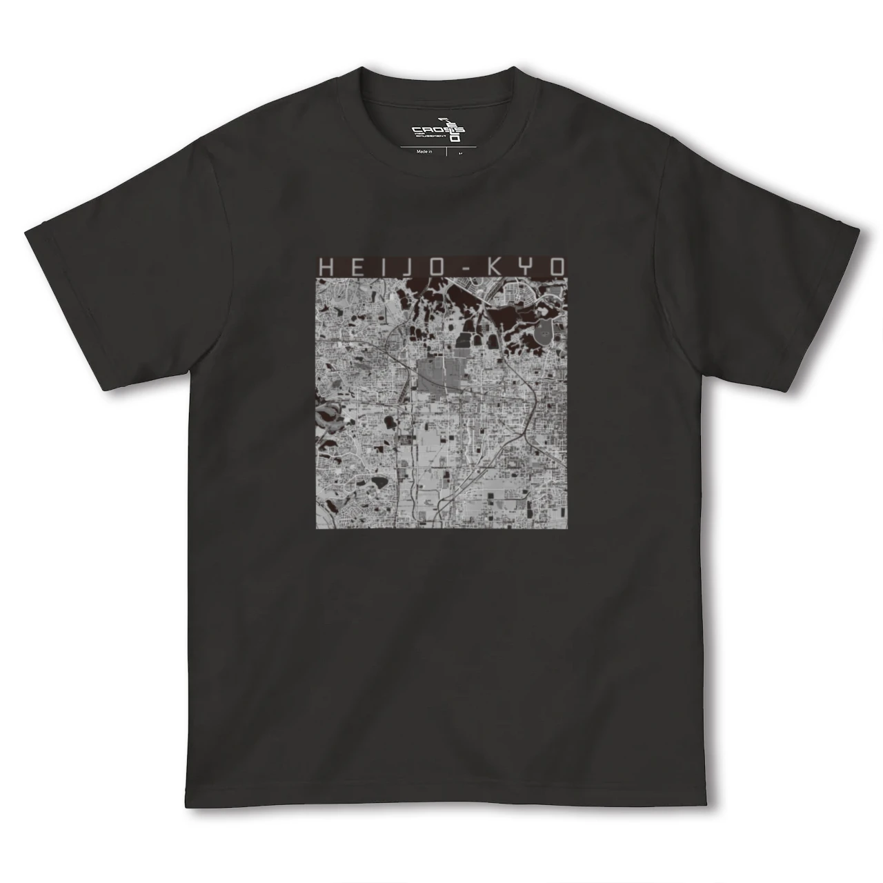 【平城京(奈良県)】地図柄ヘビーウェイトTシャツ