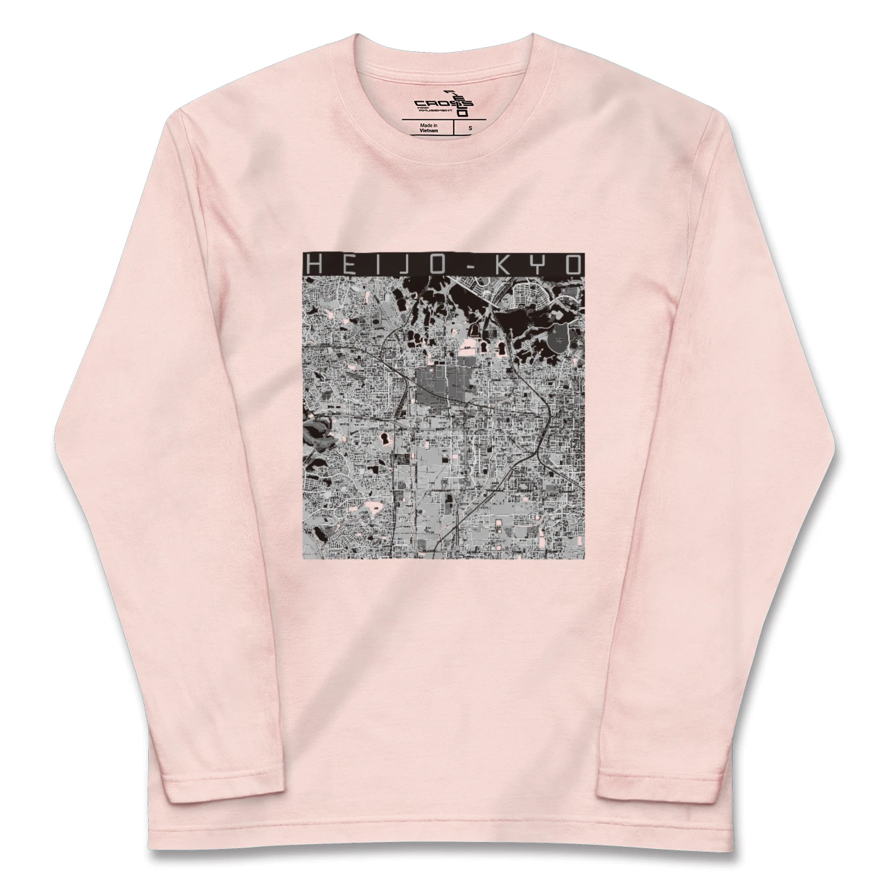 【平城京(奈良県)】地図柄ロングスリーブTシャツ