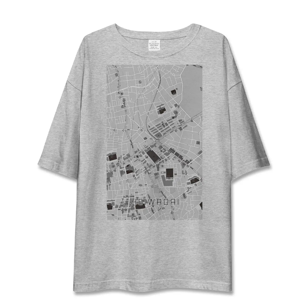 【平和台(東京都)】地図柄ビッグシルエットTシャツ