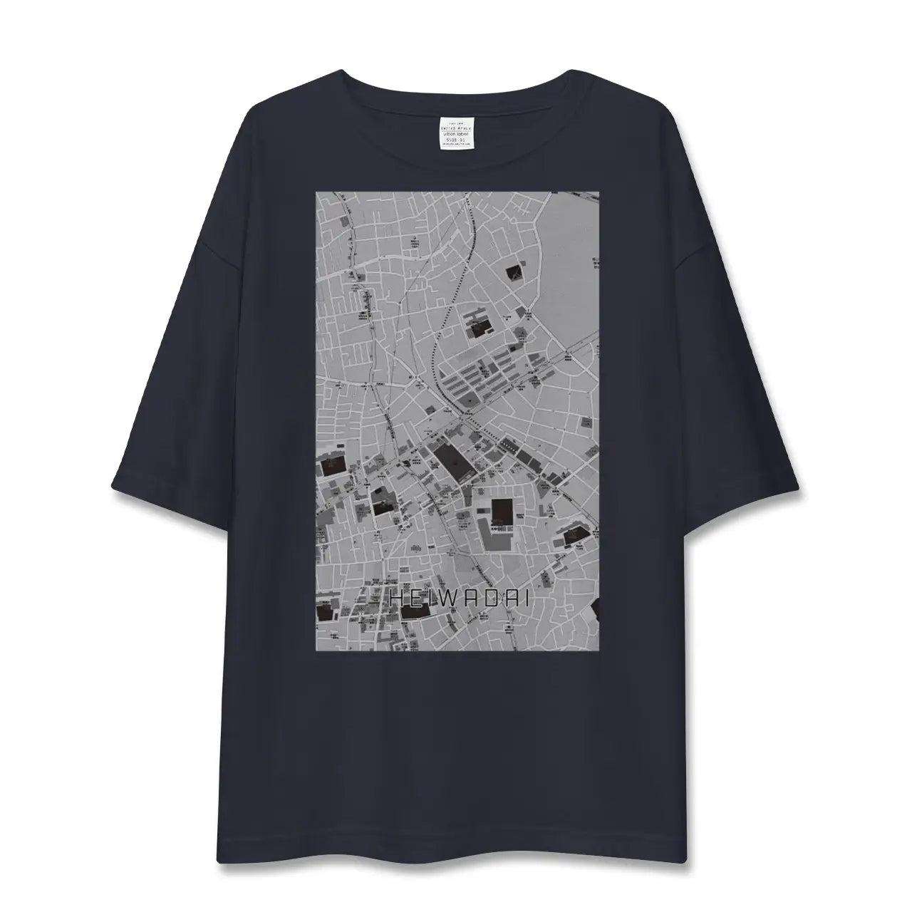 【平和台(東京都)】地図柄ビッグシルエットTシャツ