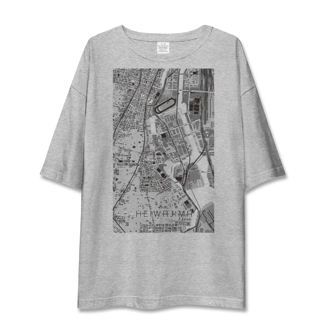 【平和島(東京都)】地図柄ビッグシルエットTシャツ