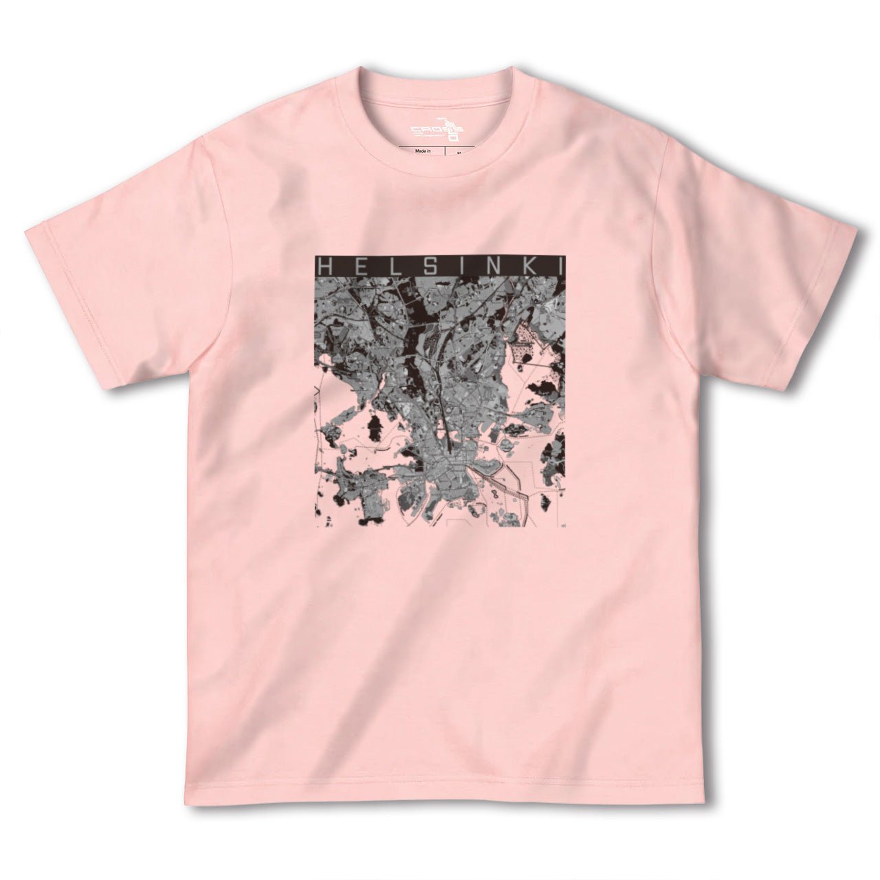 【ヘルシンキ(フィンランド)】地図柄ヘビーウェイトTシャツ