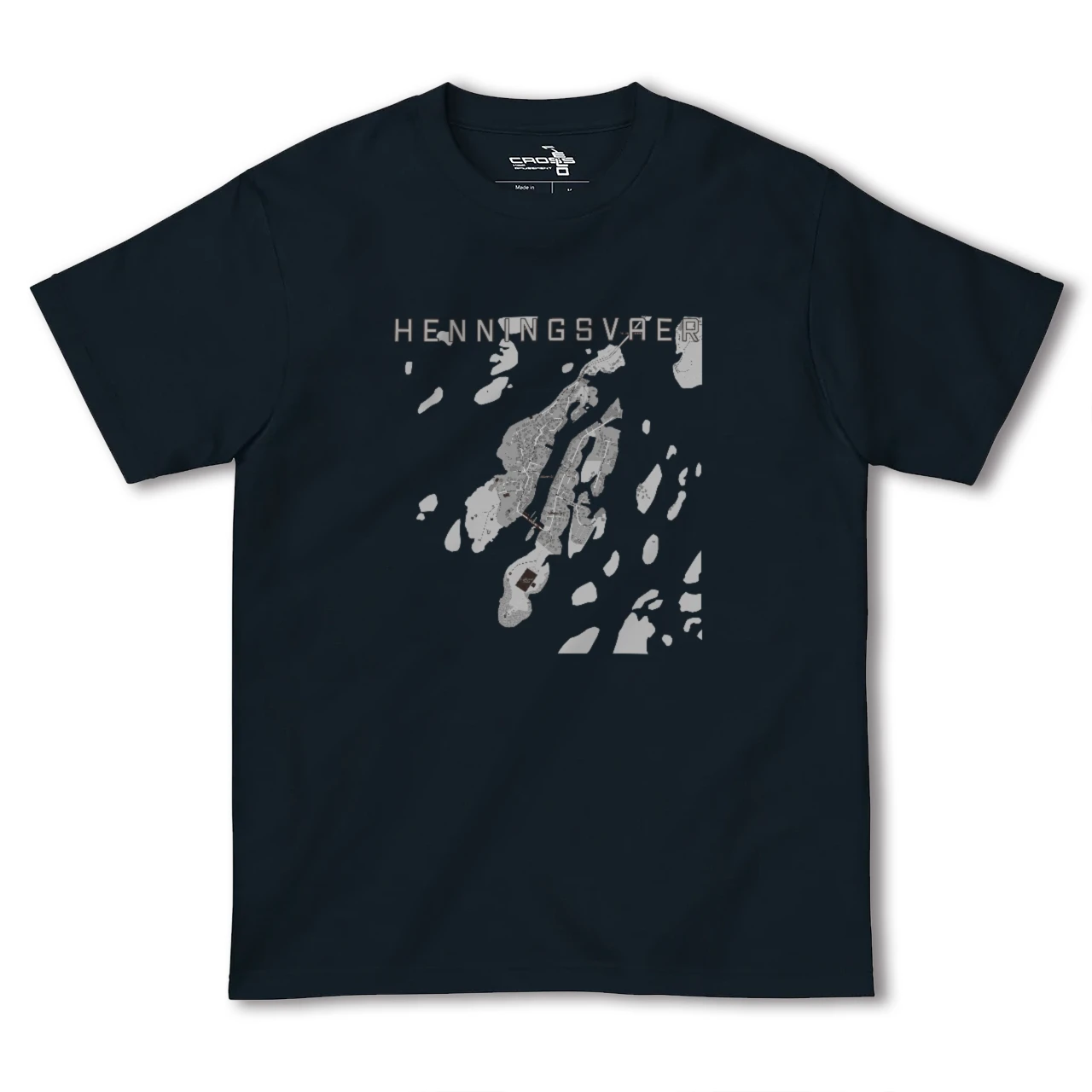 【ヘニングスヴァール(ノルウェー)】地図柄ヘビーウェイトTシャツ
