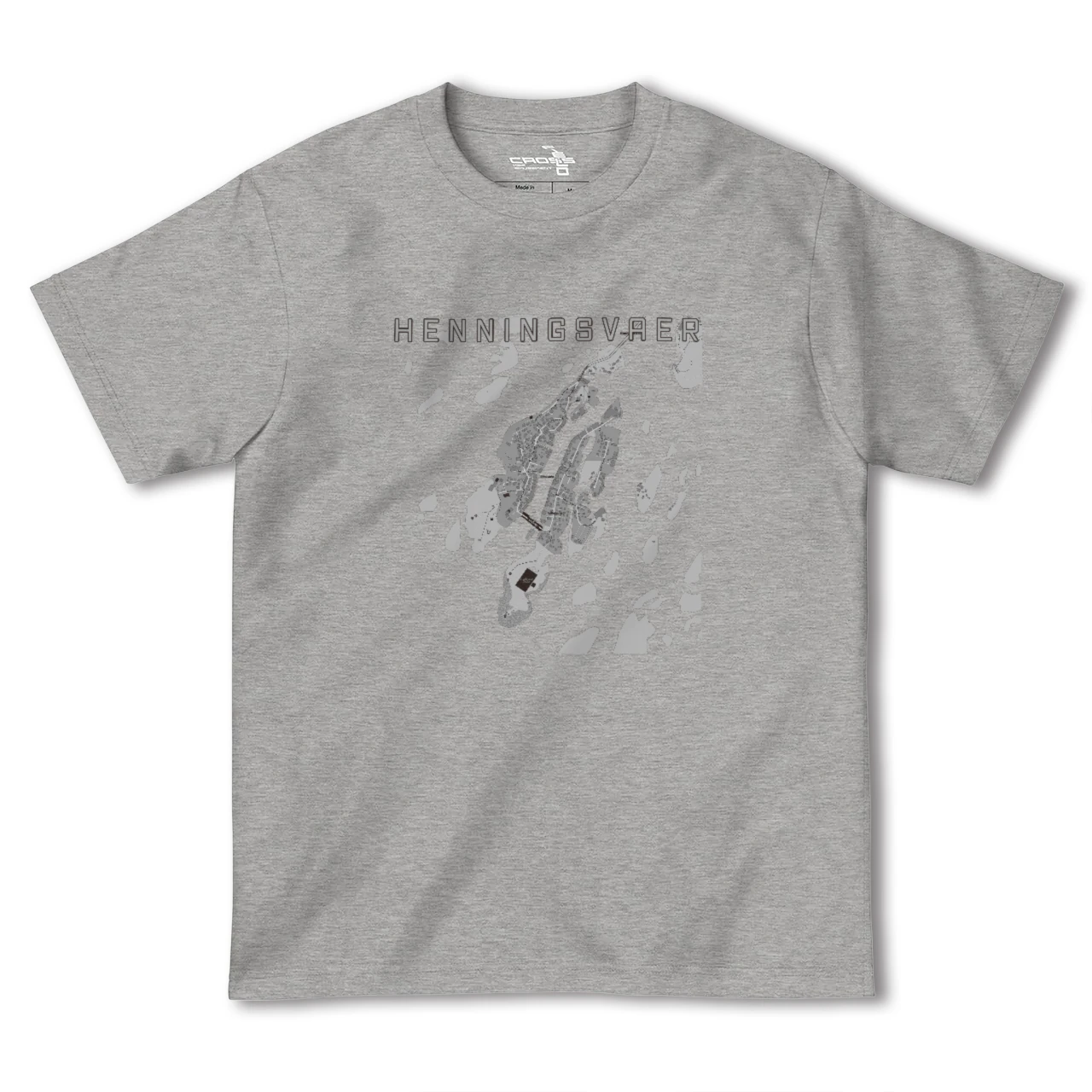 【ヘニングスヴァール(ノルウェー)】地図柄ヘビーウェイトTシャツ