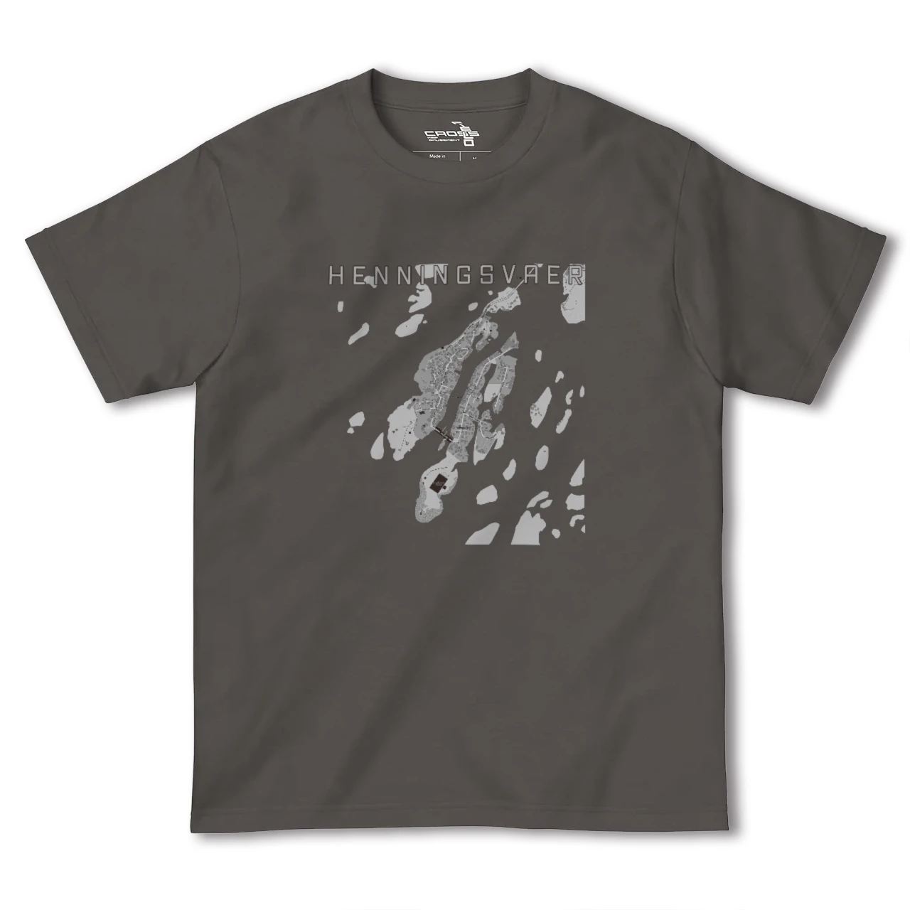 【ヘニングスヴァール(ノルウェー)】地図柄ヘビーウェイトTシャツ
