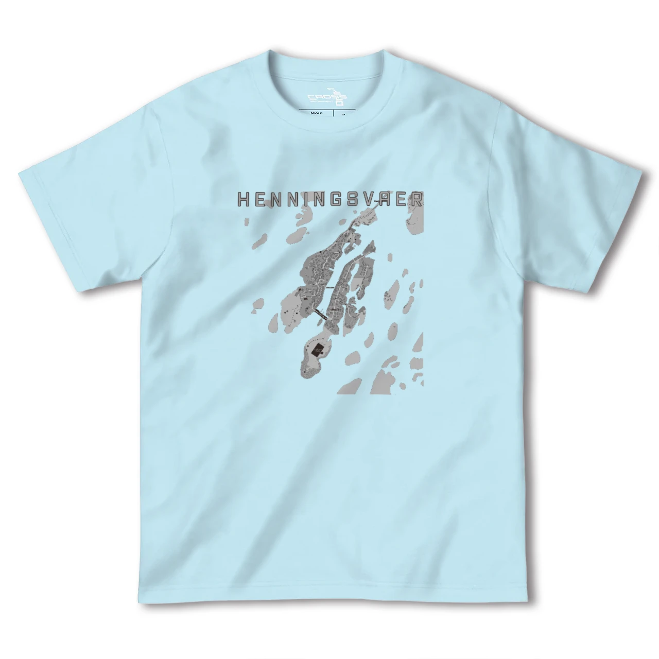 【ヘニングスヴァール(ノルウェー)】地図柄ヘビーウェイトTシャツ