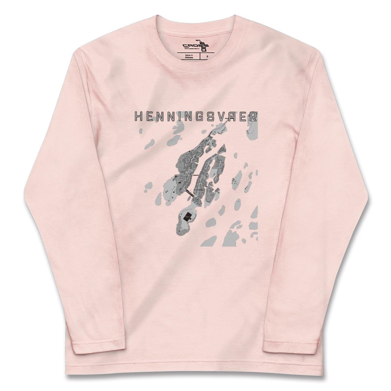 【ヘニングスヴァール(ノルウェー)】地図柄ロングスリーブTシャツ