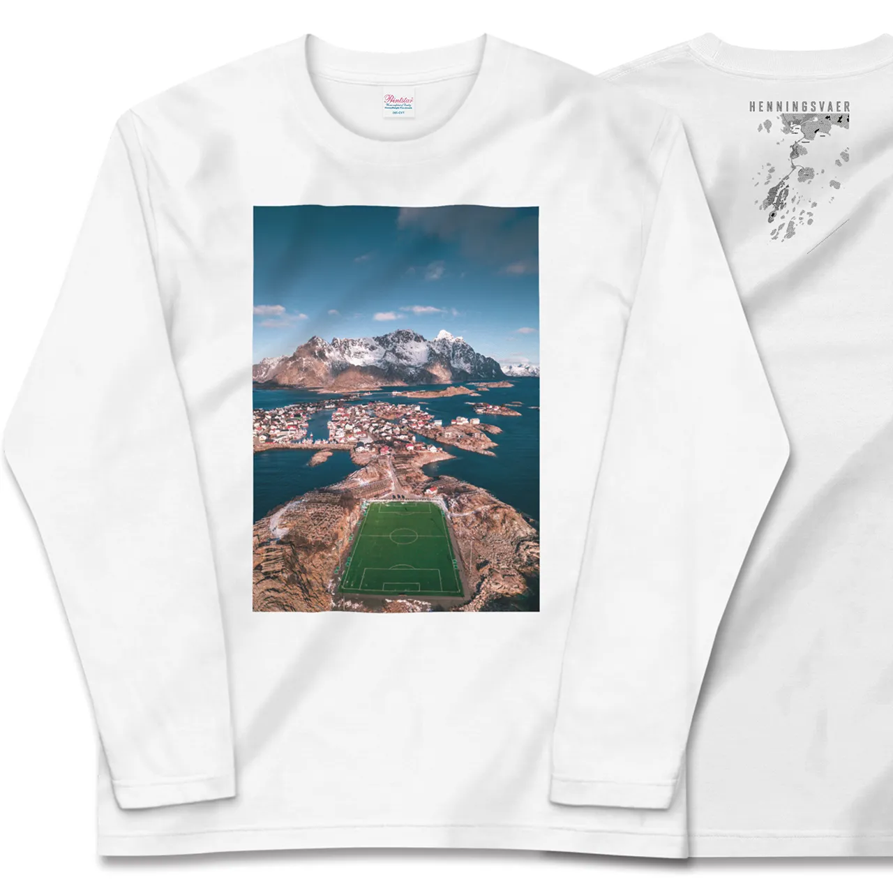 【ヘニングスヴァール(ノルウェー)】Map World ロングスリーブTシャツ