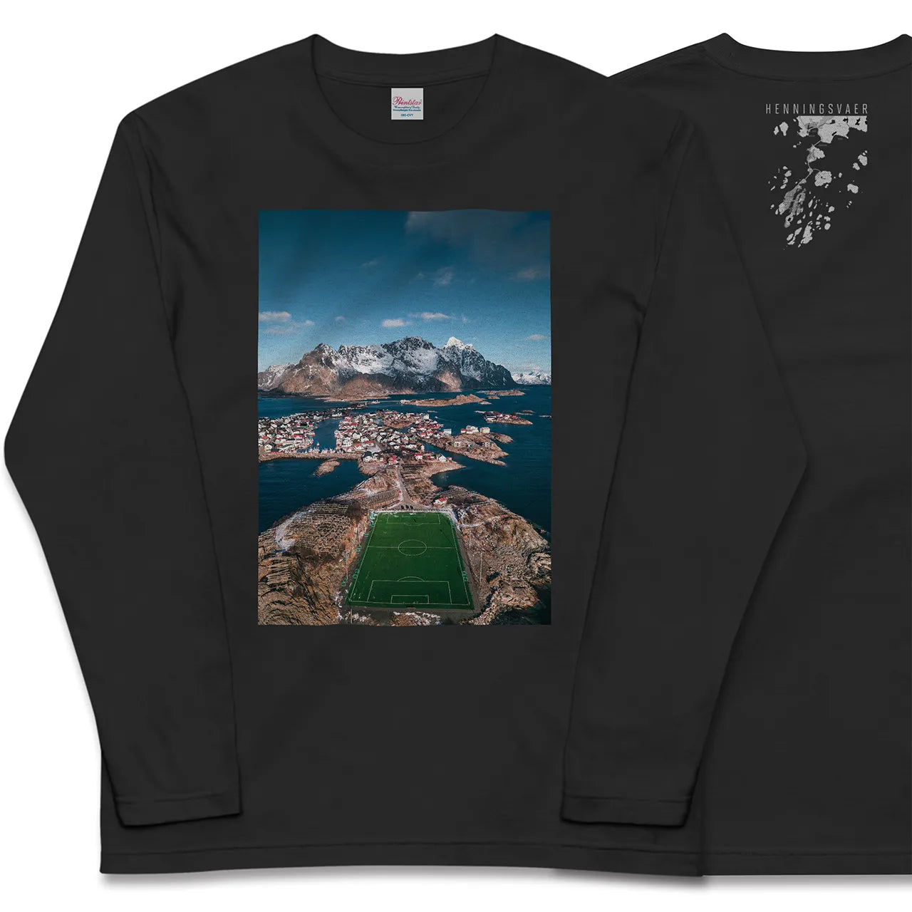 【ヘニングスヴァール(ノルウェー)】Map World ロングスリーブTシャツ