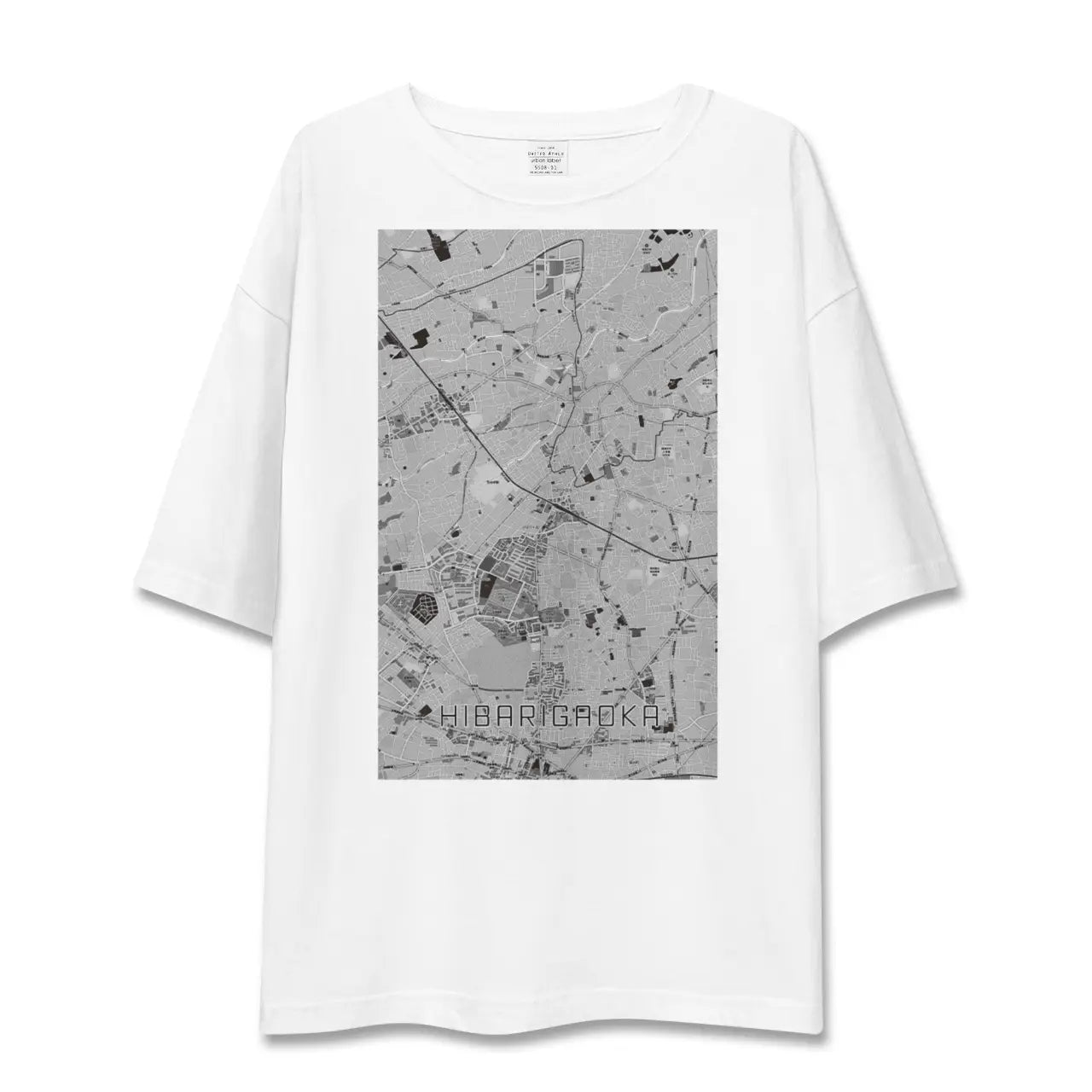 【ひばりヶ丘(東京都)】地図柄ビッグシルエットTシャツ