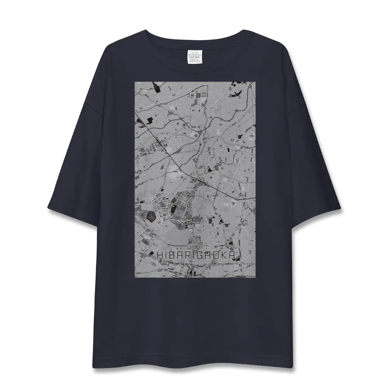 【ひばりヶ丘(東京都)】地図柄ビッグシルエットTシャツ
