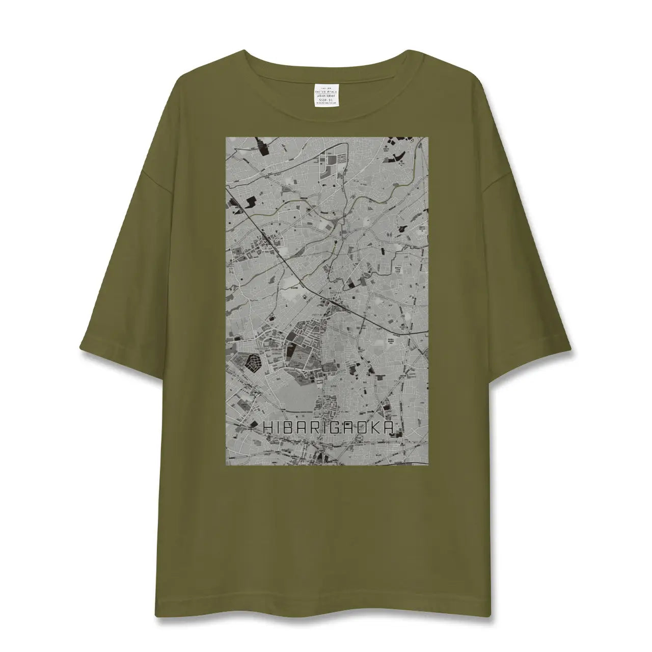 【ひばりヶ丘(東京都)】地図柄ビッグシルエットTシャツ