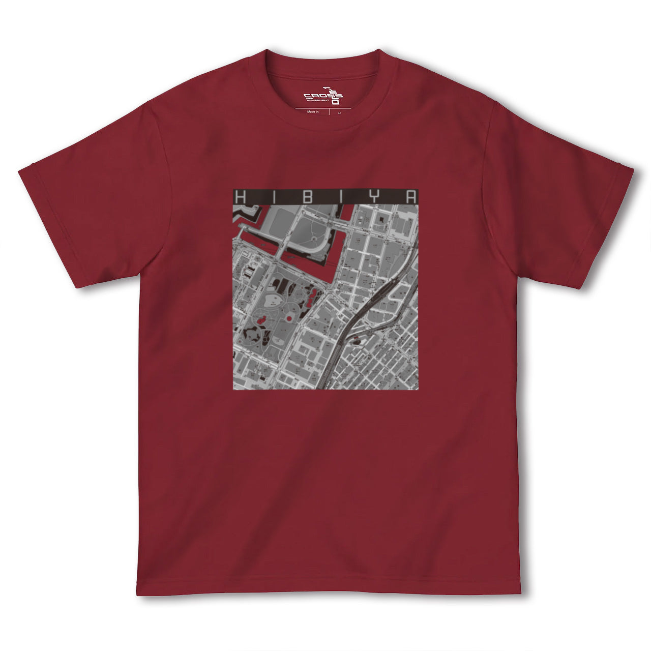 【日比谷(東京都)】地図柄ヘビーウェイトTシャツ