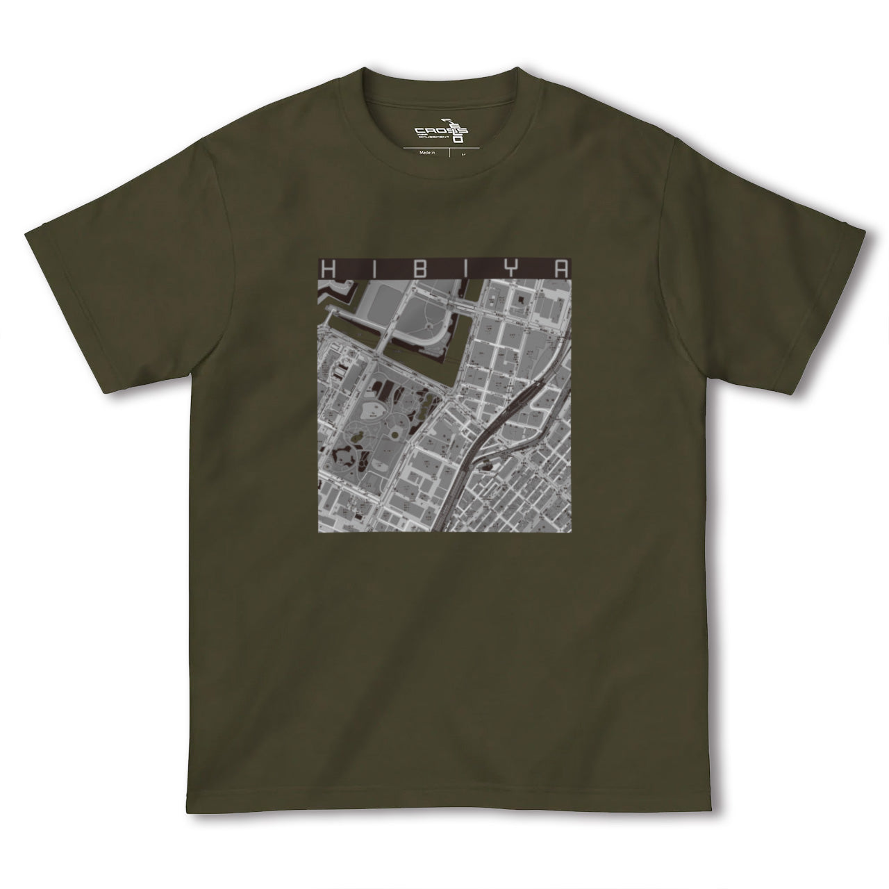 【日比谷(東京都)】地図柄ヘビーウェイトTシャツ