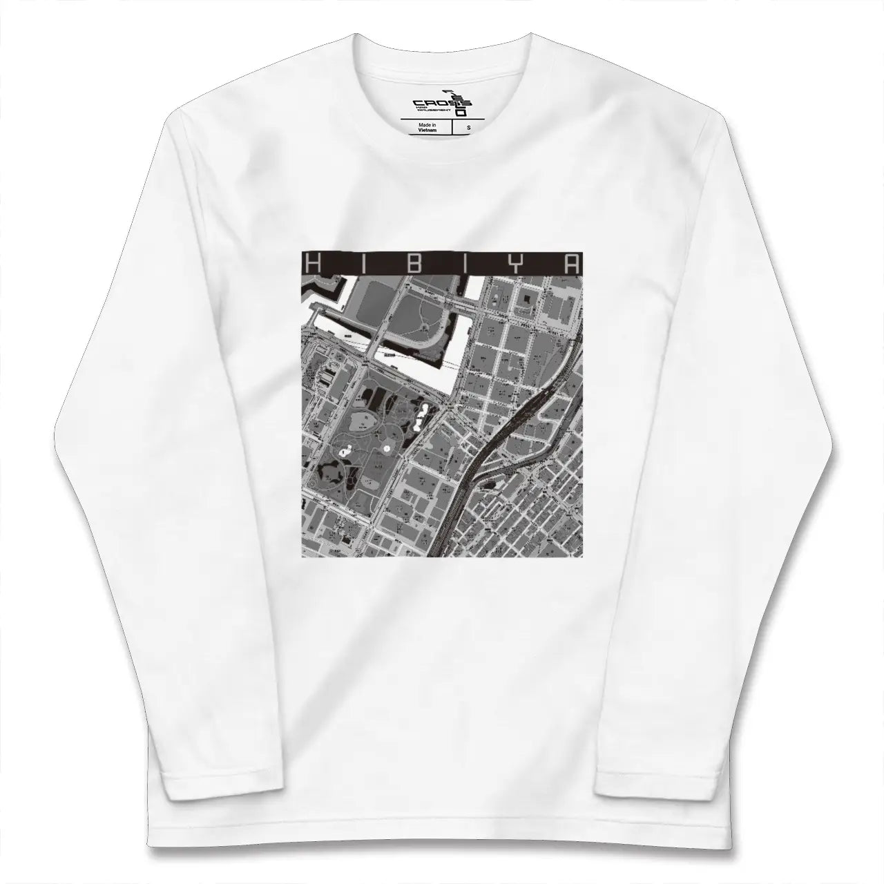 【日比谷(東京都)】地図柄ロングスリーブTシャツ