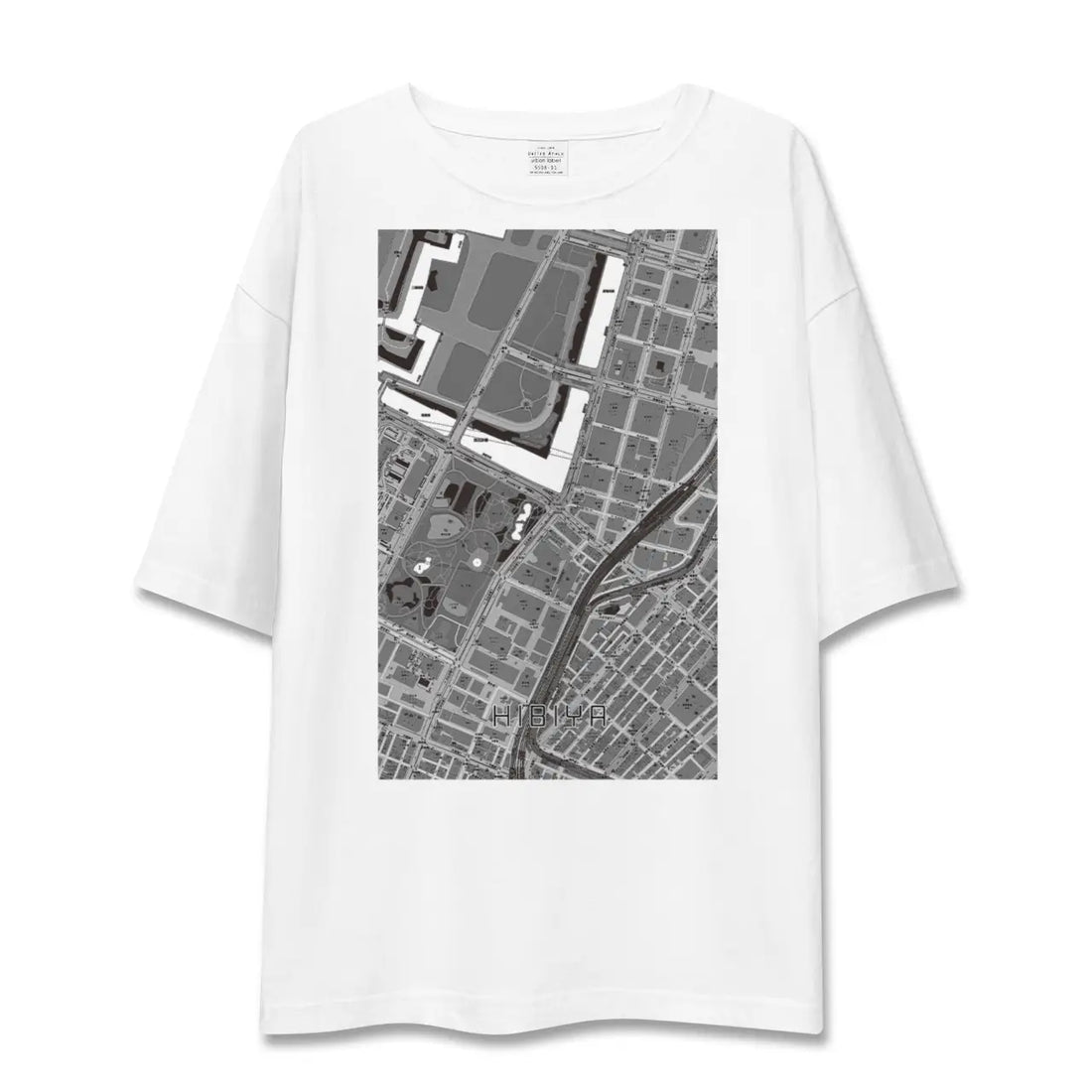 【日比谷(東京都)】地図柄ビッグシルエットTシャツ