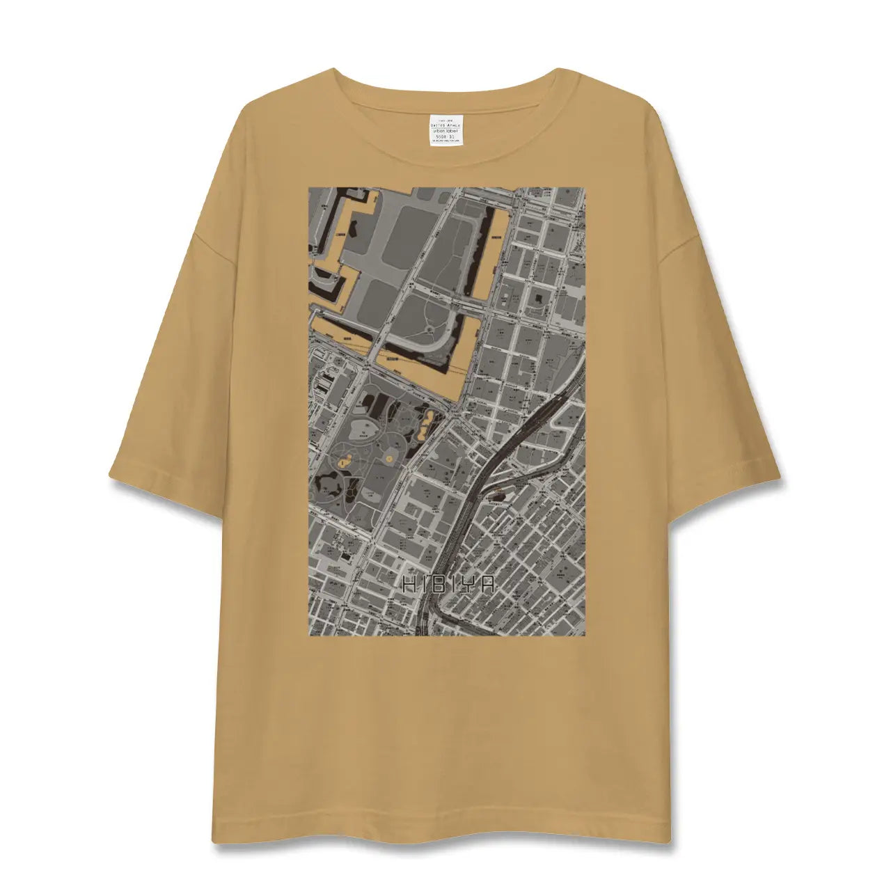 【日比谷(東京都)】地図柄ビッグシルエットTシャツ