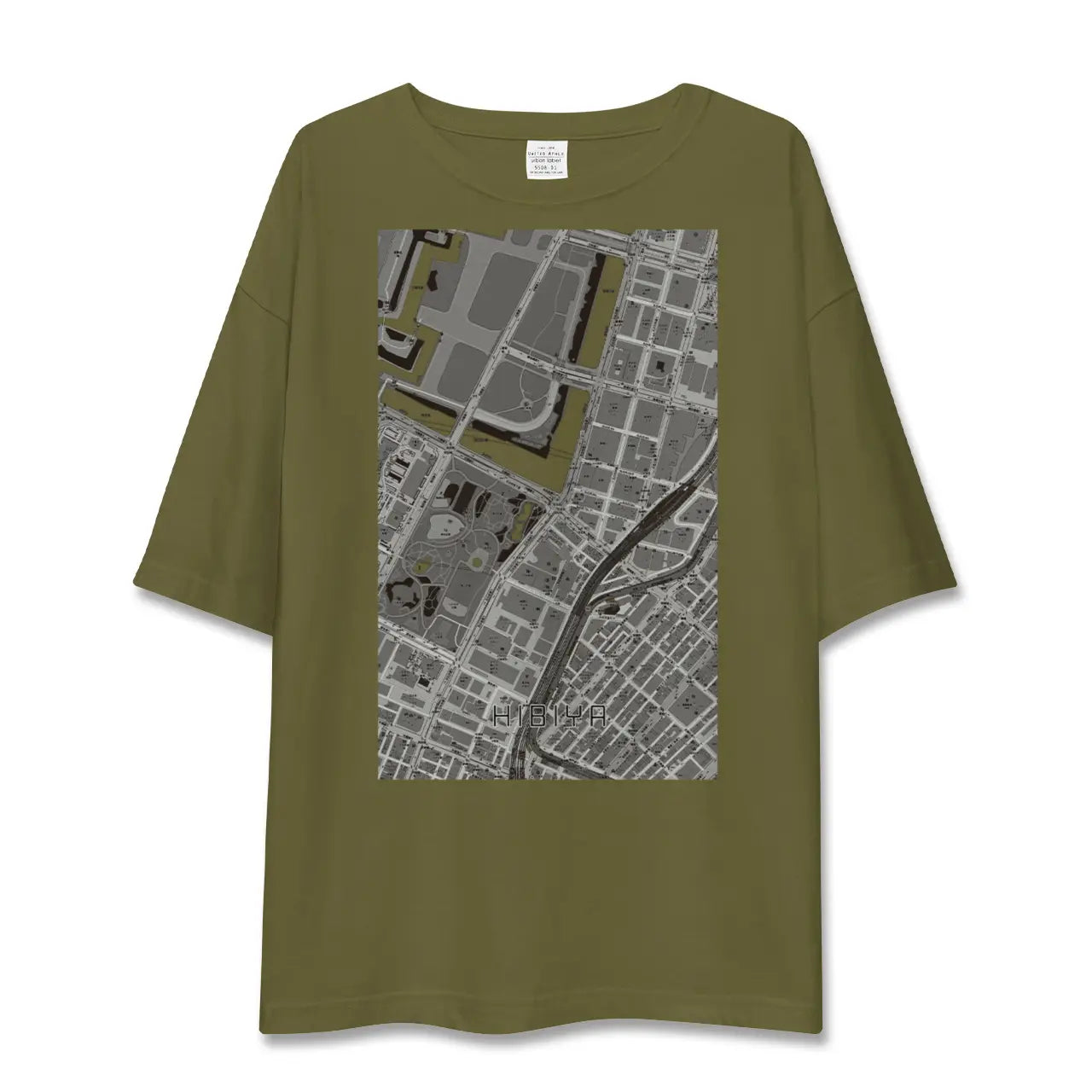【日比谷(東京都)】地図柄ビッグシルエットTシャツ
