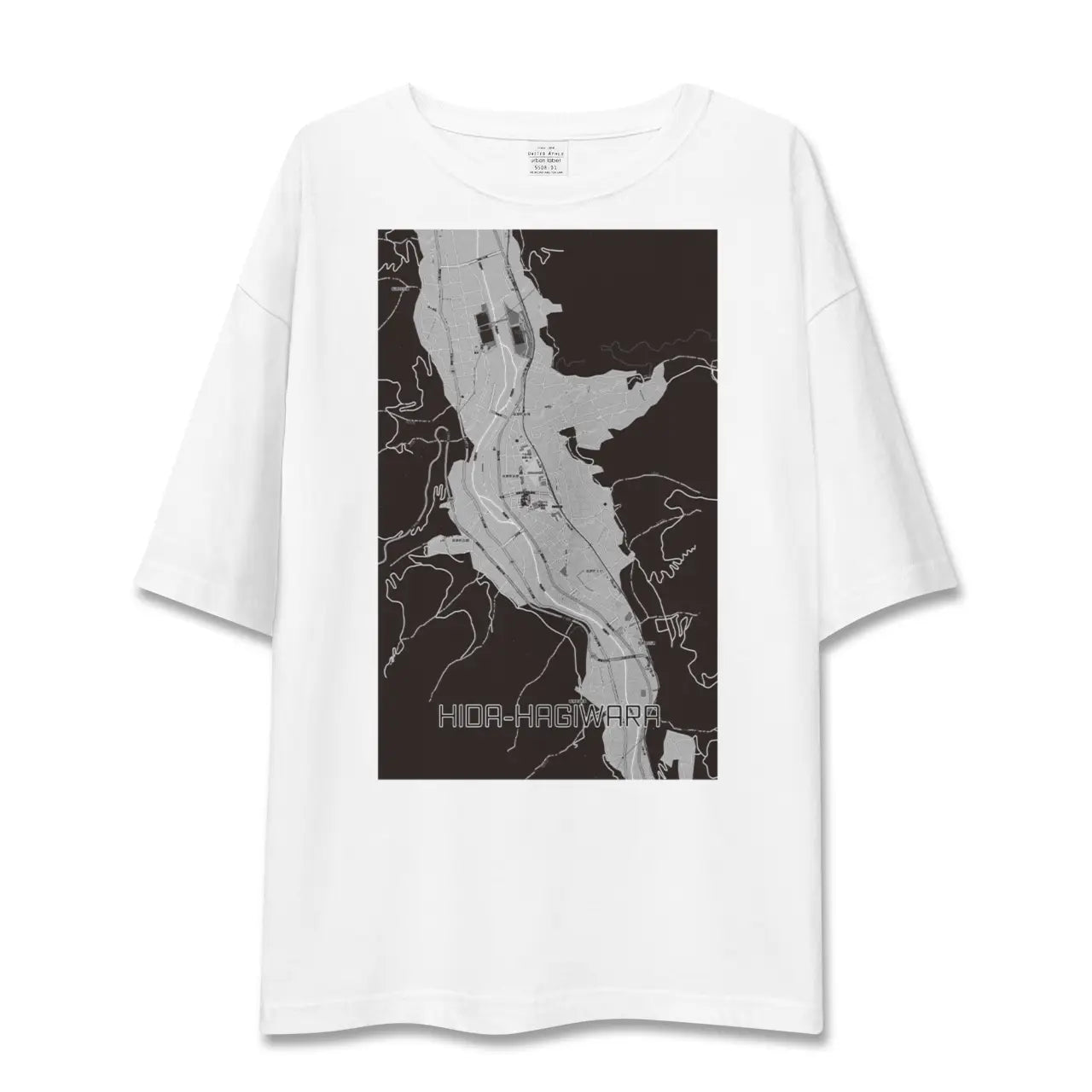 【飛騨萩原(岐阜県)】地図柄ビッグシルエットTシャツ