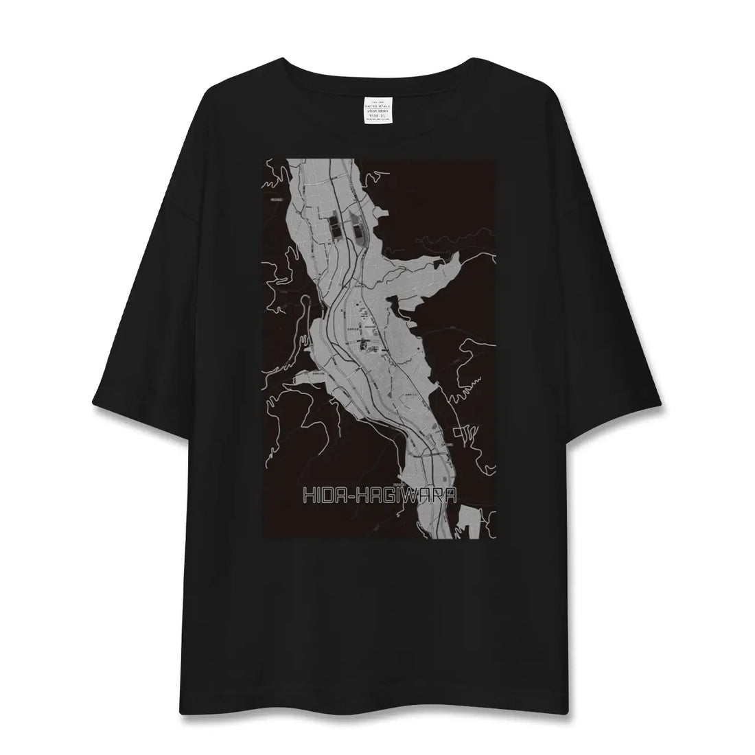 【飛騨萩原(岐阜県)】地図柄ビッグシルエットTシャツ