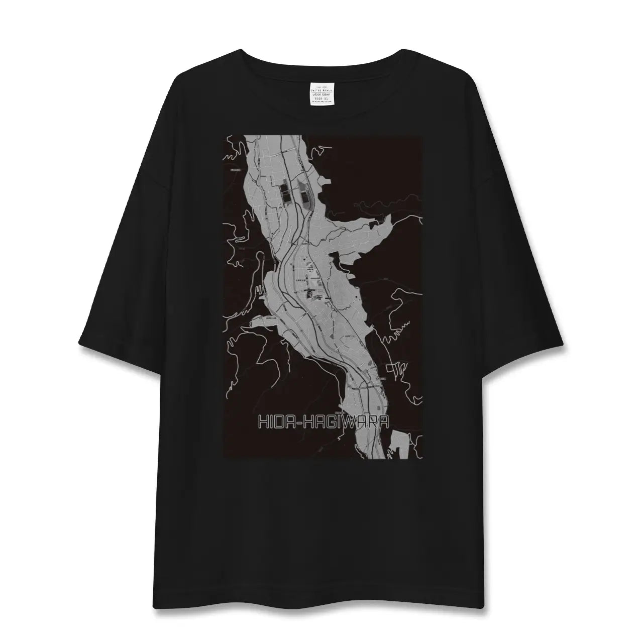 【飛騨萩原(岐阜県)】地図柄ビッグシルエットTシャツ