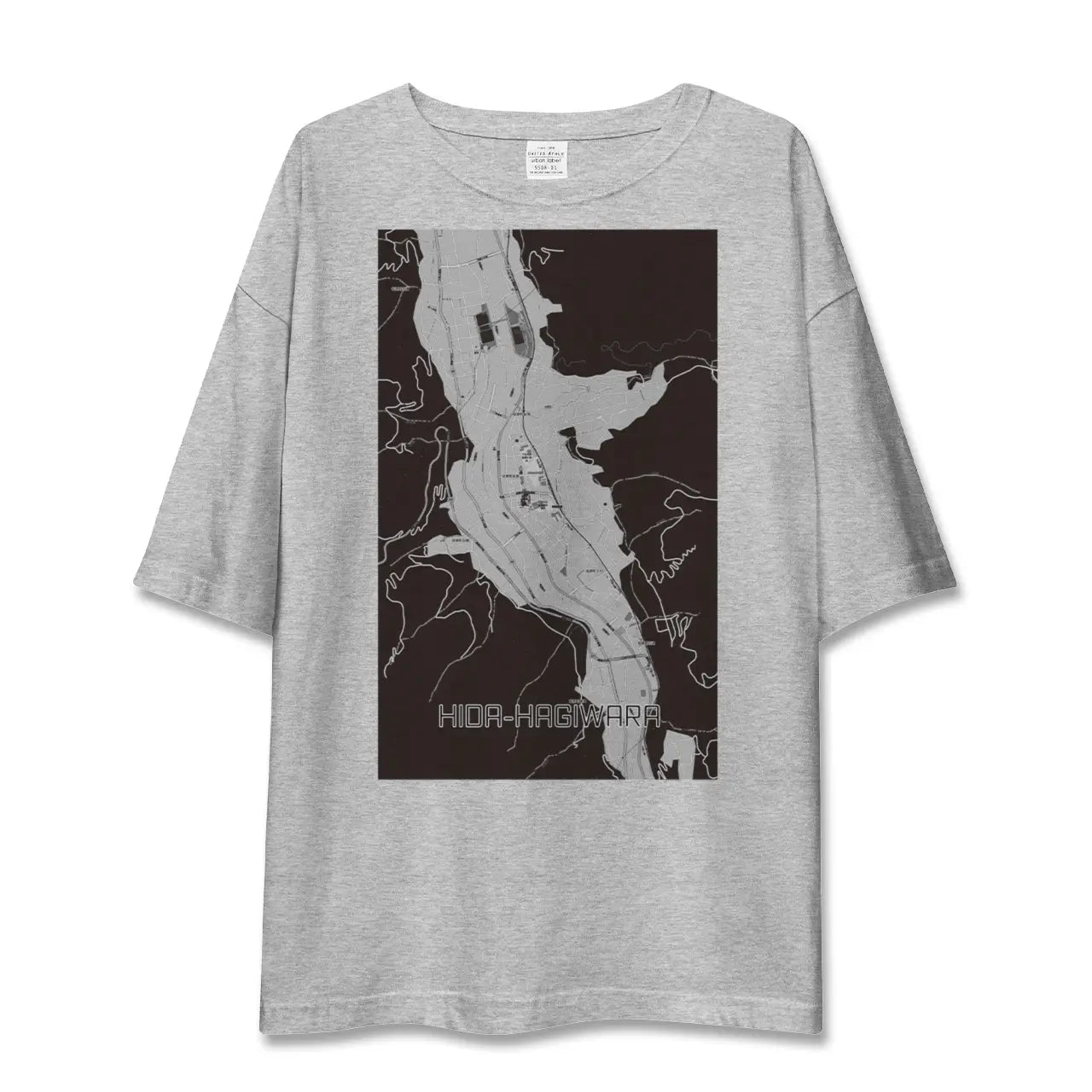 【飛騨萩原(岐阜県)】地図柄ビッグシルエットTシャツ