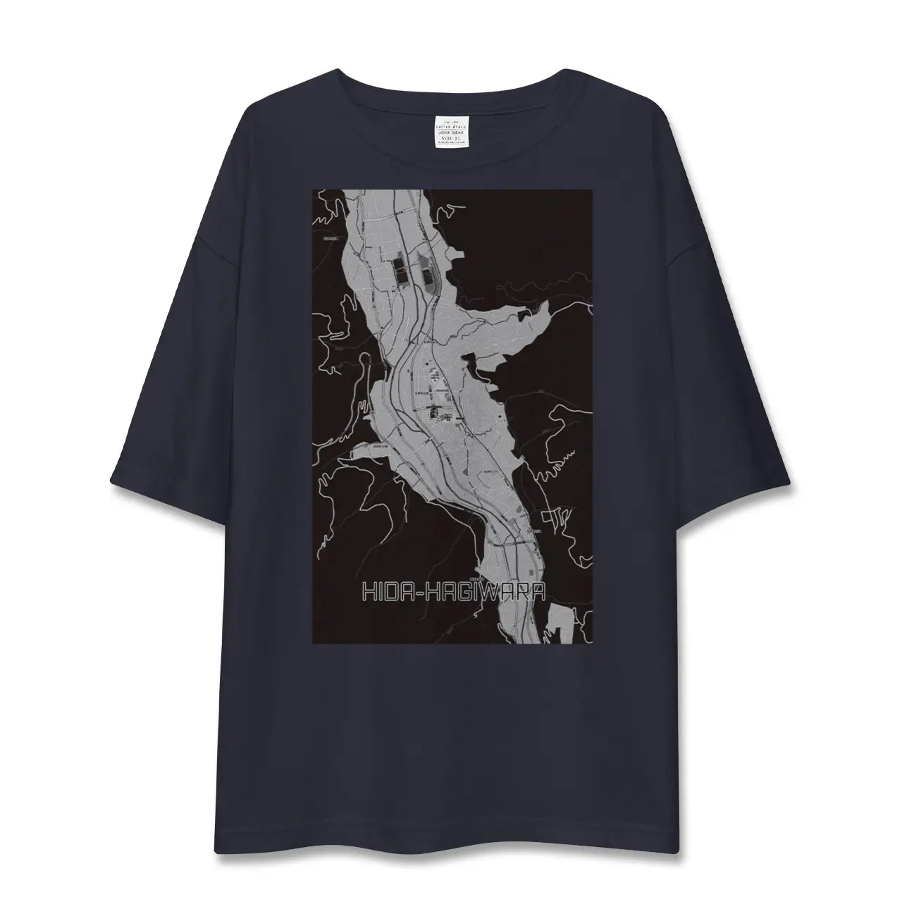 【飛騨萩原(岐阜県)】地図柄ビッグシルエットTシャツ