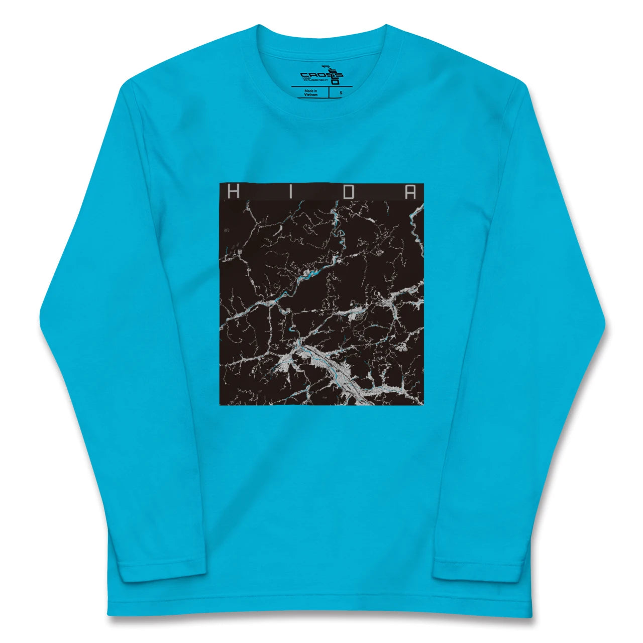 【飛騨(岐阜県)】地図柄ロングスリーブTシャツ