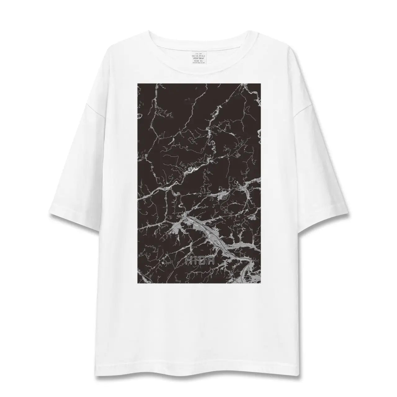 【飛騨(岐阜県)】地図柄ビッグシルエットTシャツ