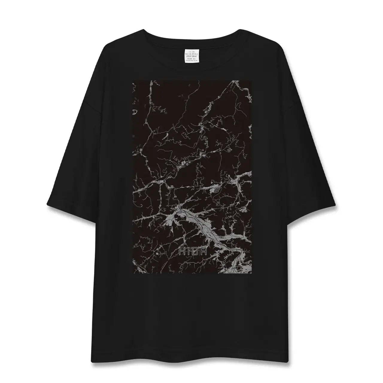 【飛騨(岐阜県)】地図柄ビッグシルエットTシャツ