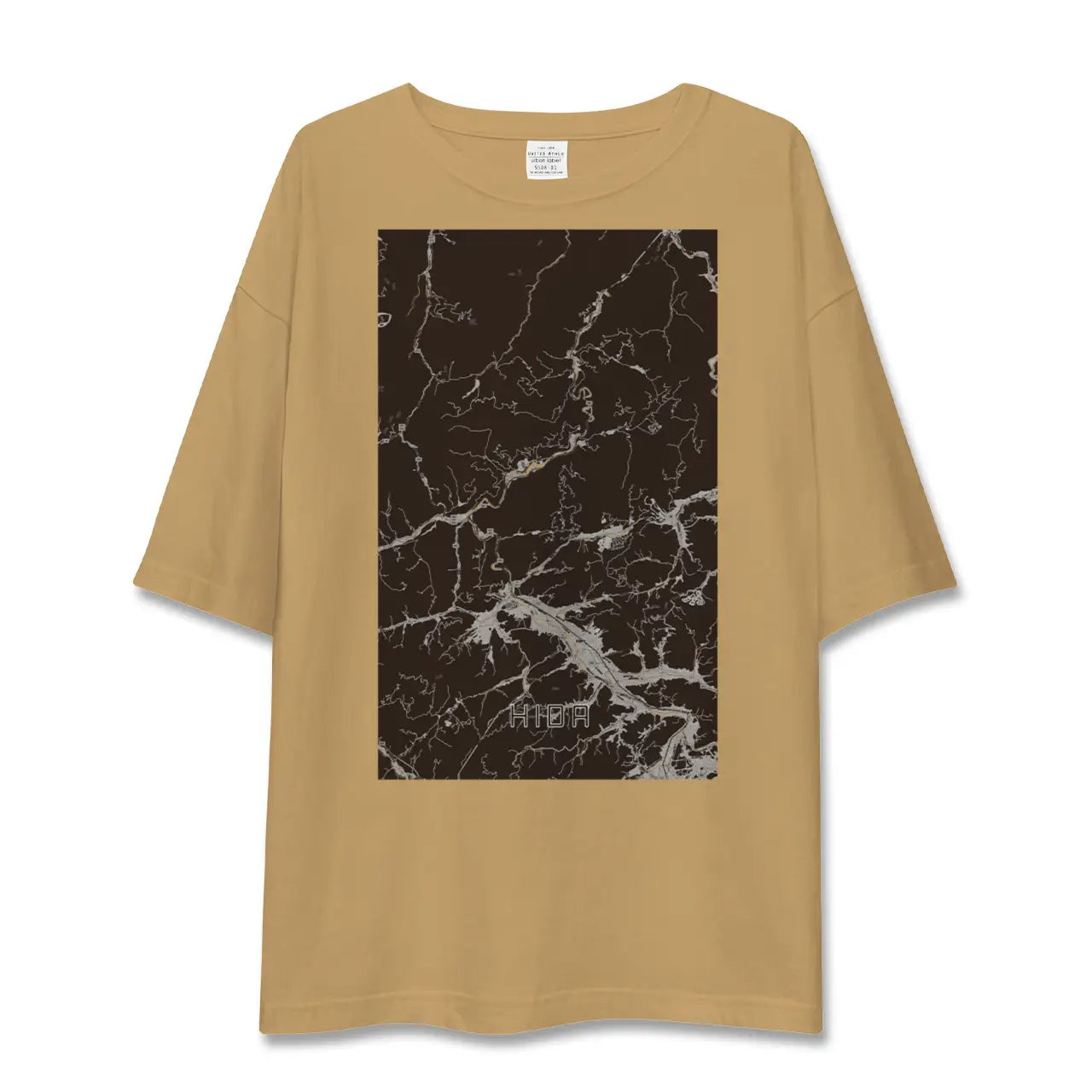 【飛騨(岐阜県)】地図柄ビッグシルエットTシャツ