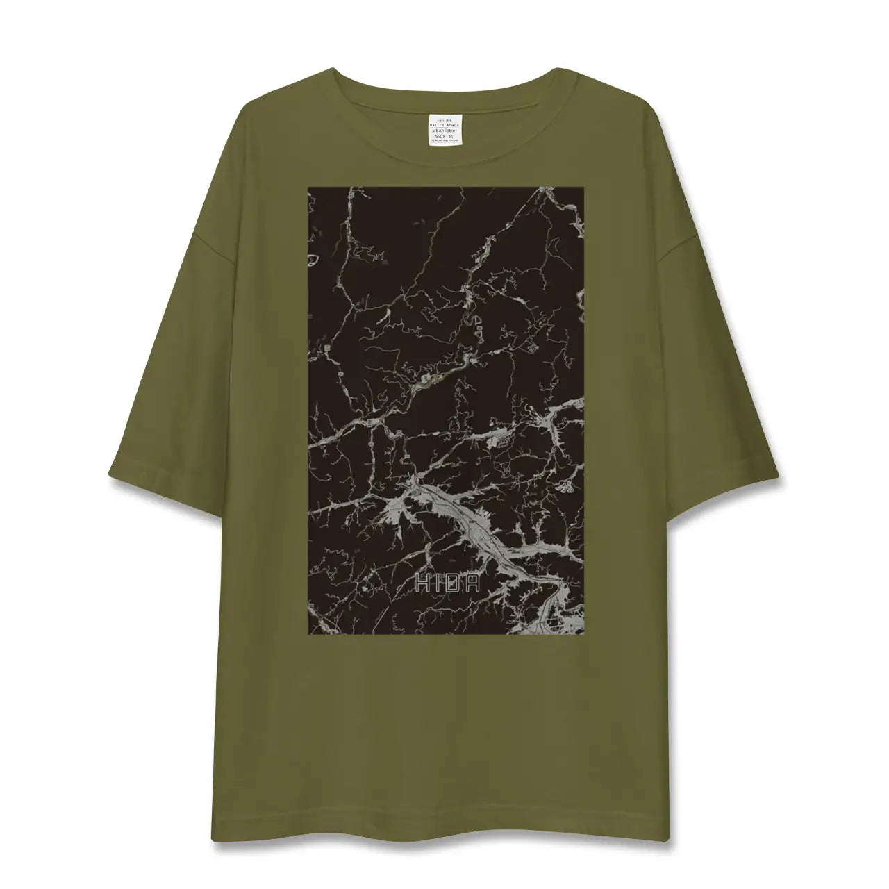 【飛騨(岐阜県)】地図柄ビッグシルエットTシャツ