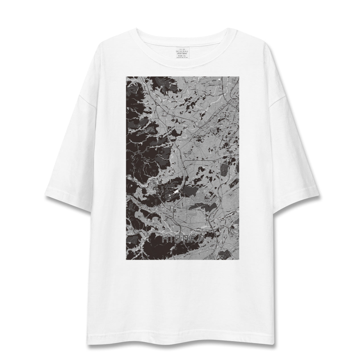 【日高(埼玉県)】地図柄ビッグシルエットTシャツ