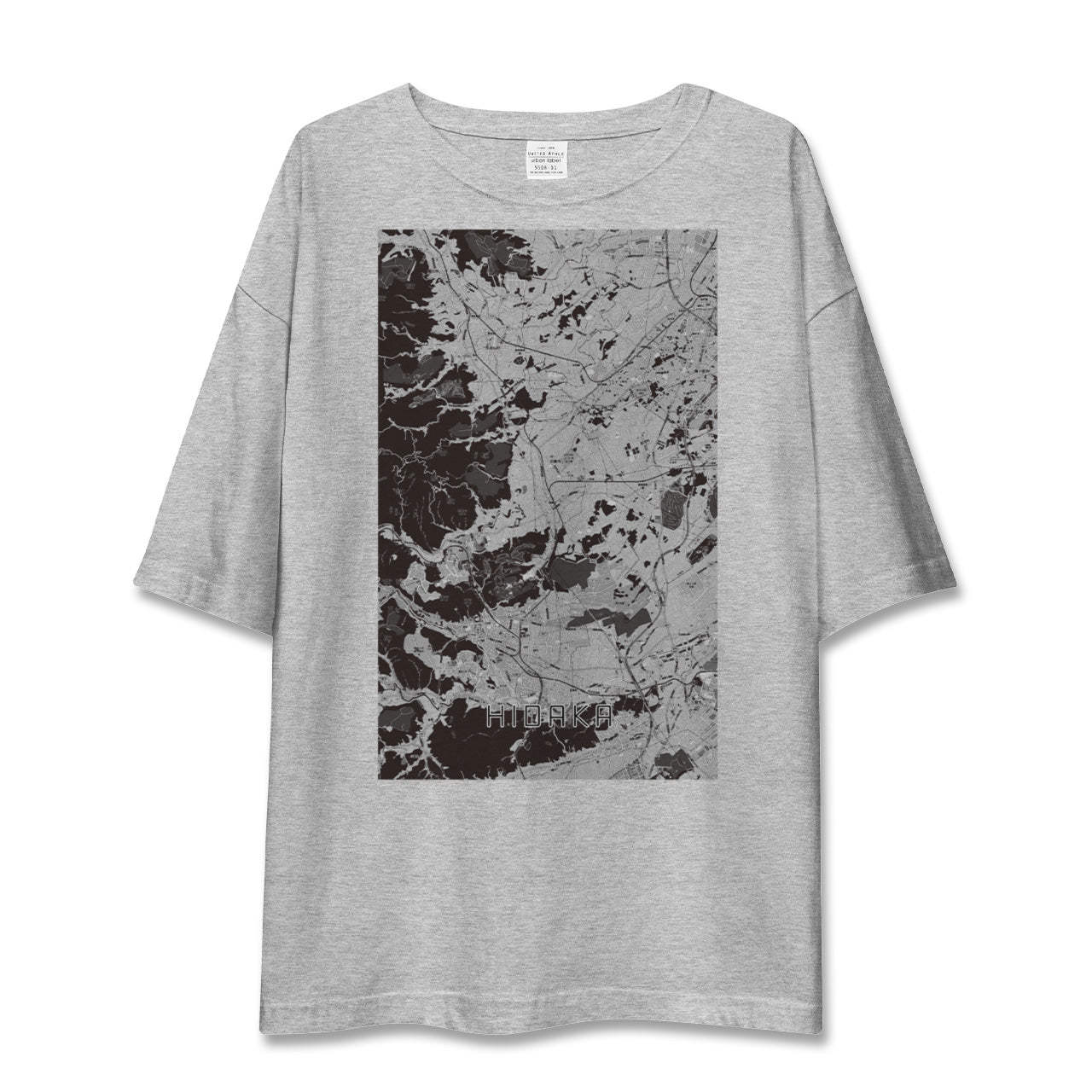 【日高(埼玉県)】地図柄ビッグシルエットTシャツ
