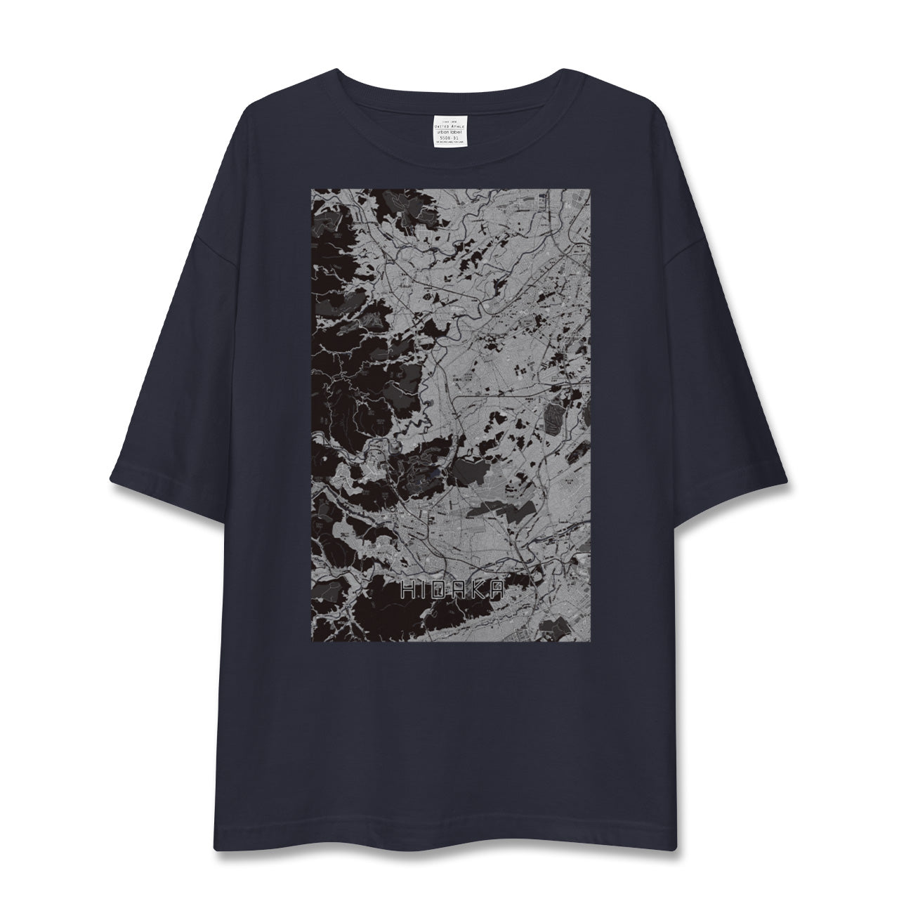 【日高(埼玉県)】地図柄ビッグシルエットTシャツ