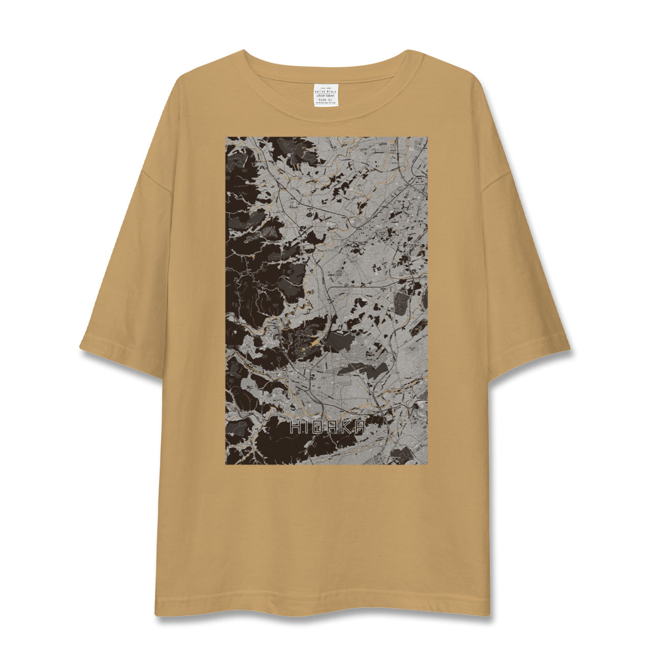 【日高(埼玉県)】地図柄ビッグシルエットTシャツ