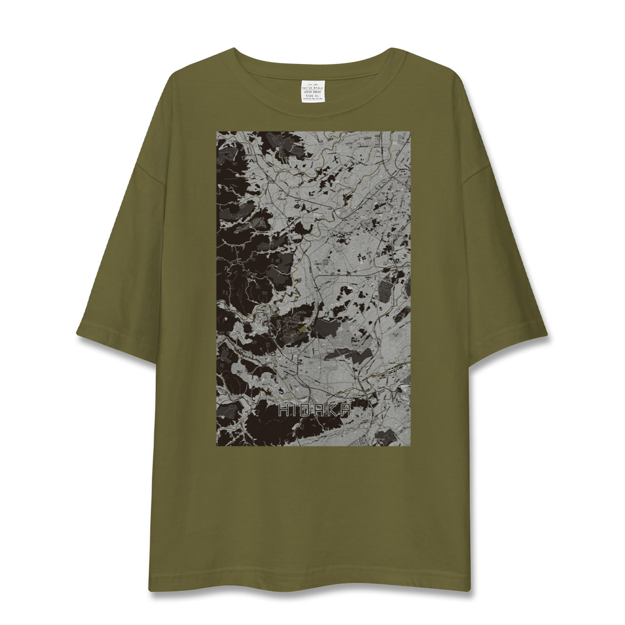 【日高(埼玉県)】地図柄ビッグシルエットTシャツ