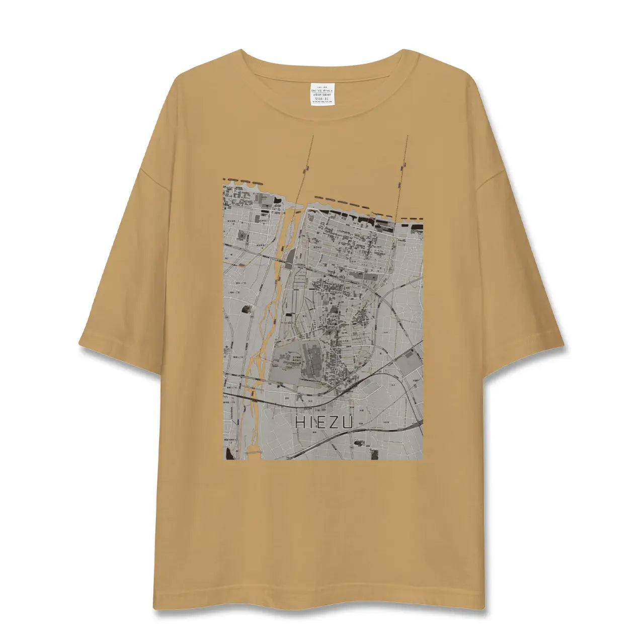 【日吉津(鳥取県)】地図柄ビッグシルエットTシャツ