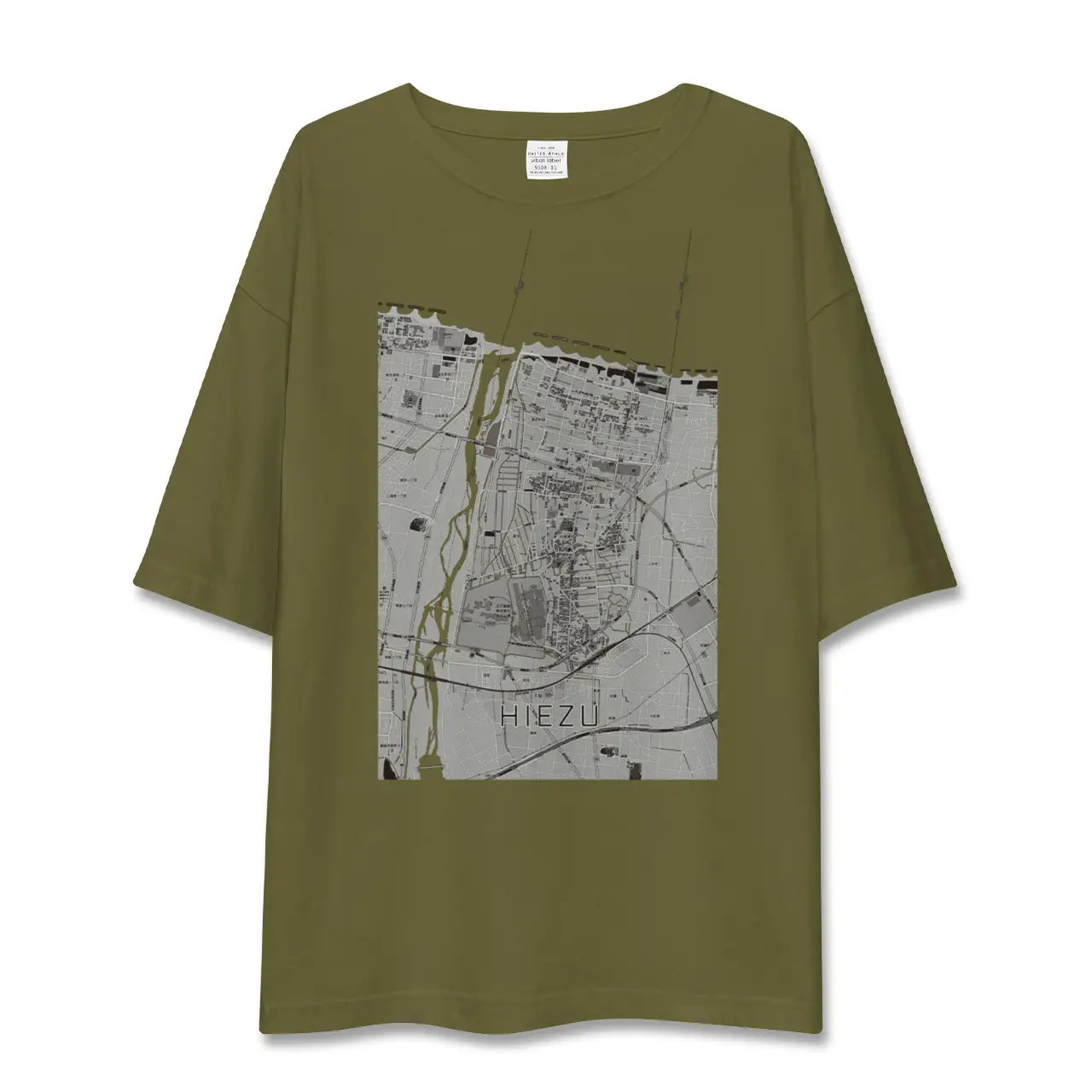 【日吉津(鳥取県)】地図柄ビッグシルエットTシャツ